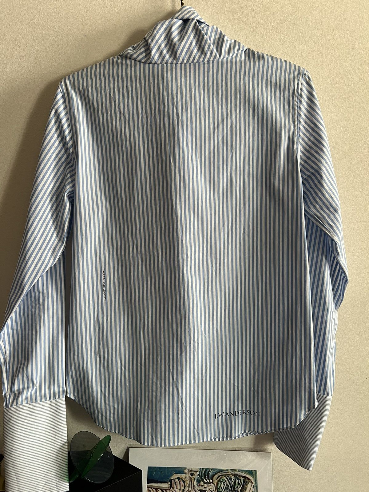 JW Anderson Jw Anderson Beach Striped Scarf Shirt Blue Size S Never Worn Size US S / EU 44-46 / 1 - 4 Thumbnail