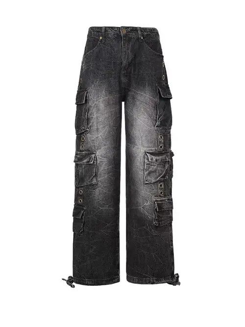 VIBE Vintage washed heavy duty multi-pocket rare jeans Size US 30 / EU 46 - 8 Thumbnail