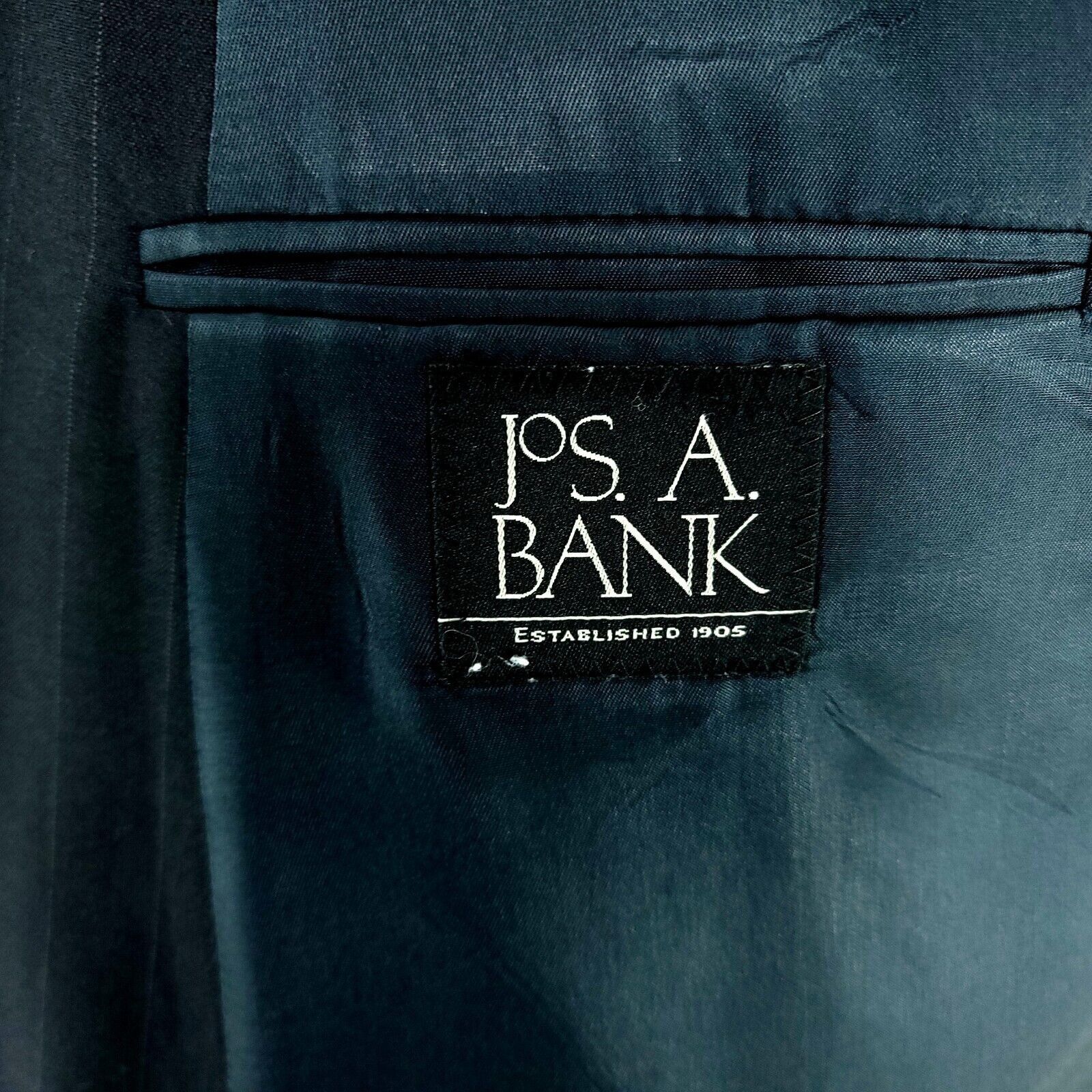 Jos. A. Bank Jos A Bank Wool 2 Button 2 Piece Suit 50L Blue Striped 46/26 Size 50L - 8 Thumbnail
