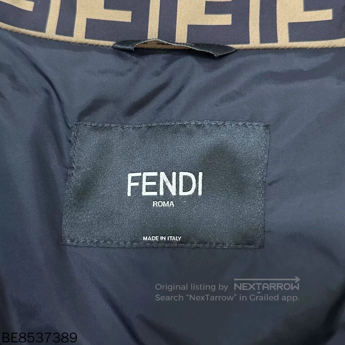 Fendi Fendi Fox Fur Collar FF Print Down Jacket. Size US M / EU 48-50 / 2 - 5 Thumbnail
