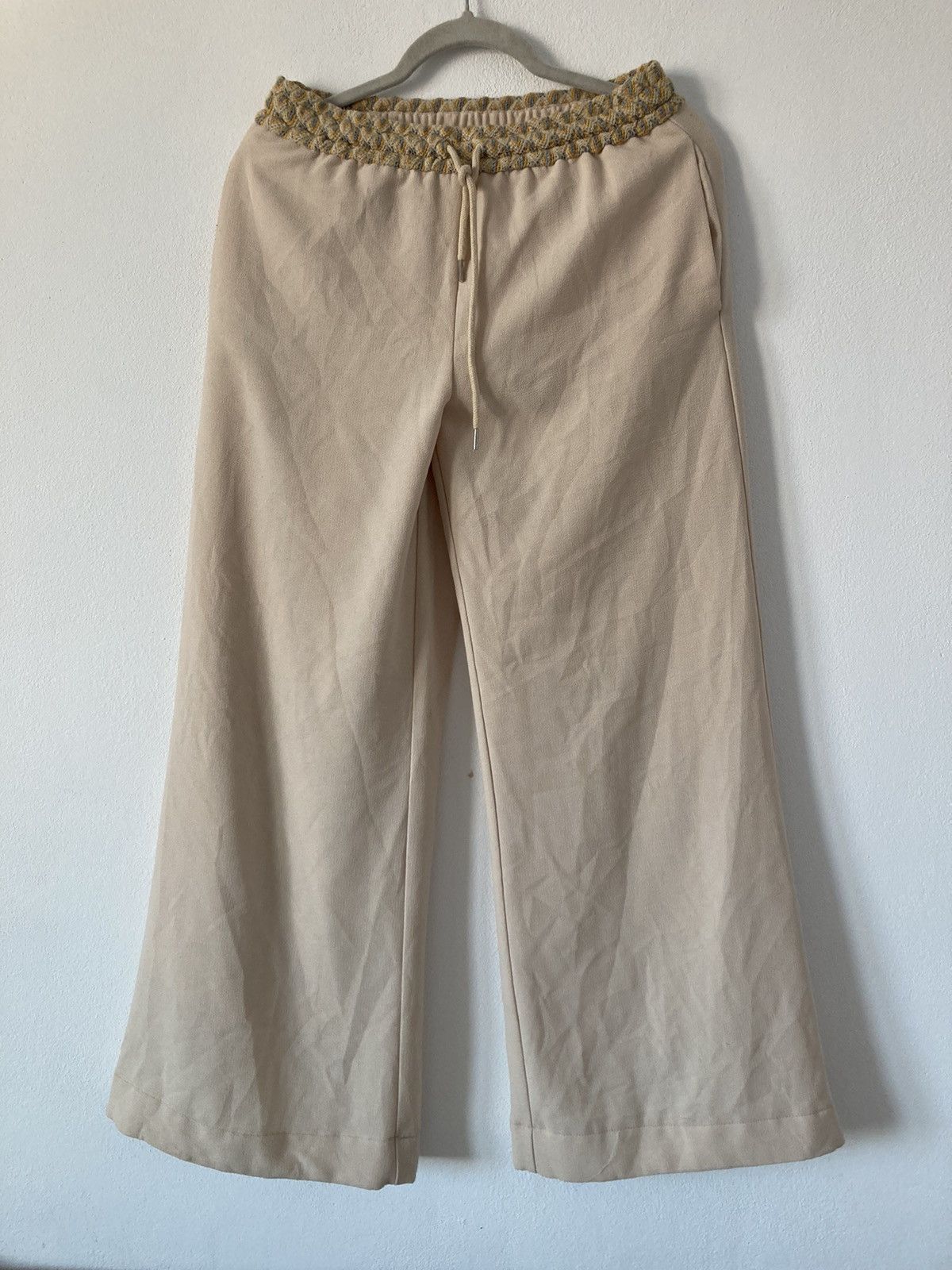 image of See By Chloe Cotton Cream Pants in Beige, Women's (Size 26)
