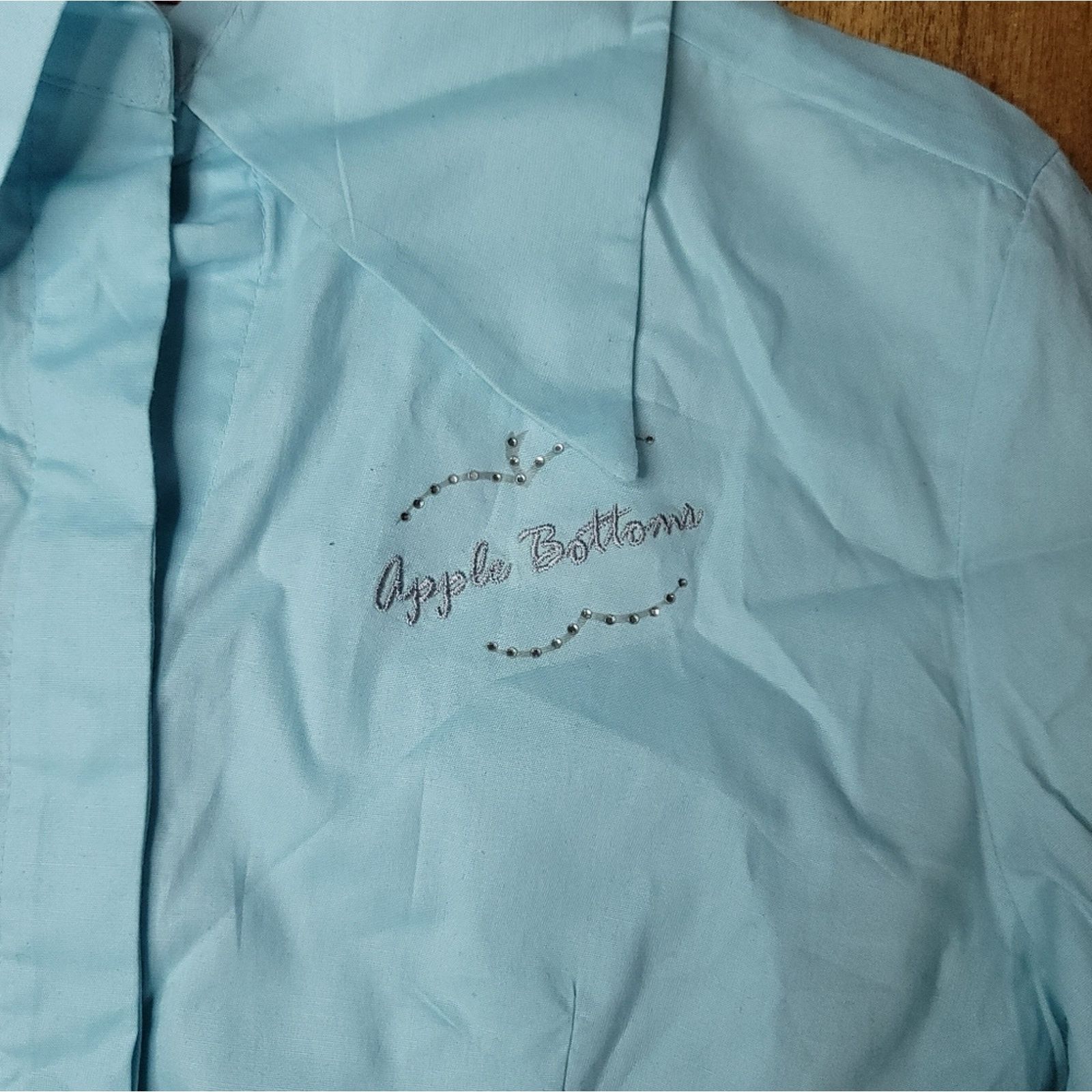 The Unbranded Brand Vtg Apple Bottoms Button-down Shirt Size M / US 6-8 / IT 42-44 - 3 Thumbnail