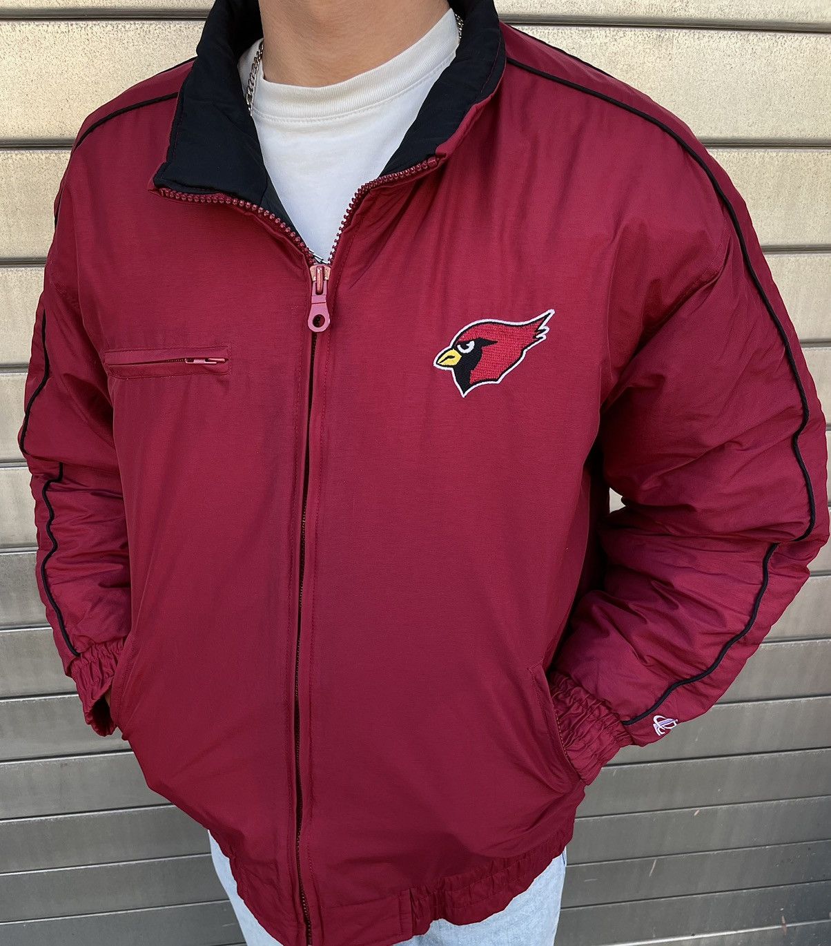 VINTAGE NFL ARIZONA CARDINALS BOMBER JACKET SIZE XL