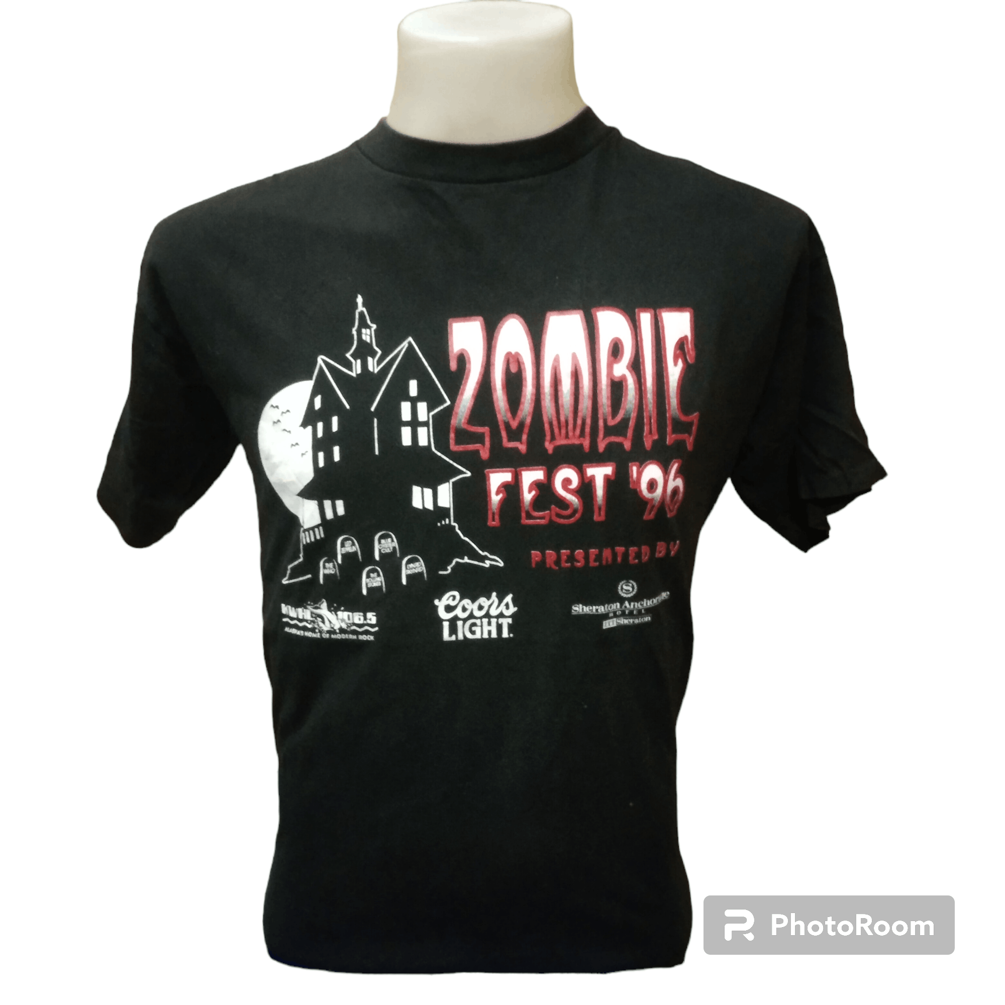 Band Tees Zombie Fest '96 (Graveyard Led Zeppelin,The Who, RS etc) Size US L / EU 52-54 / 3 - 5 Thumbnail