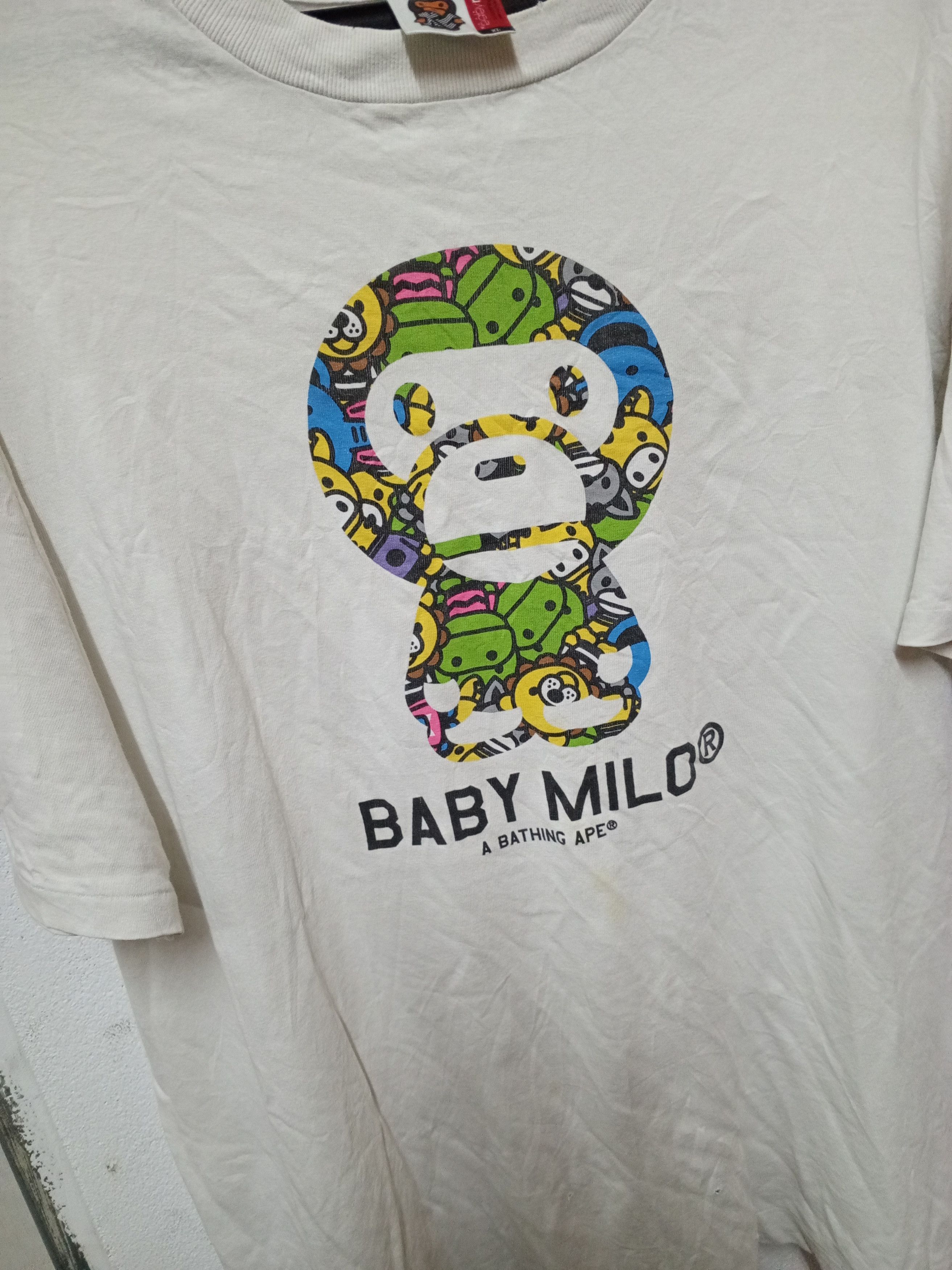 Bape × Vintage A BATHING APE❌BABY MILO JAPAN Size US XL / EU 56 / 4 - 4 Thumbnail