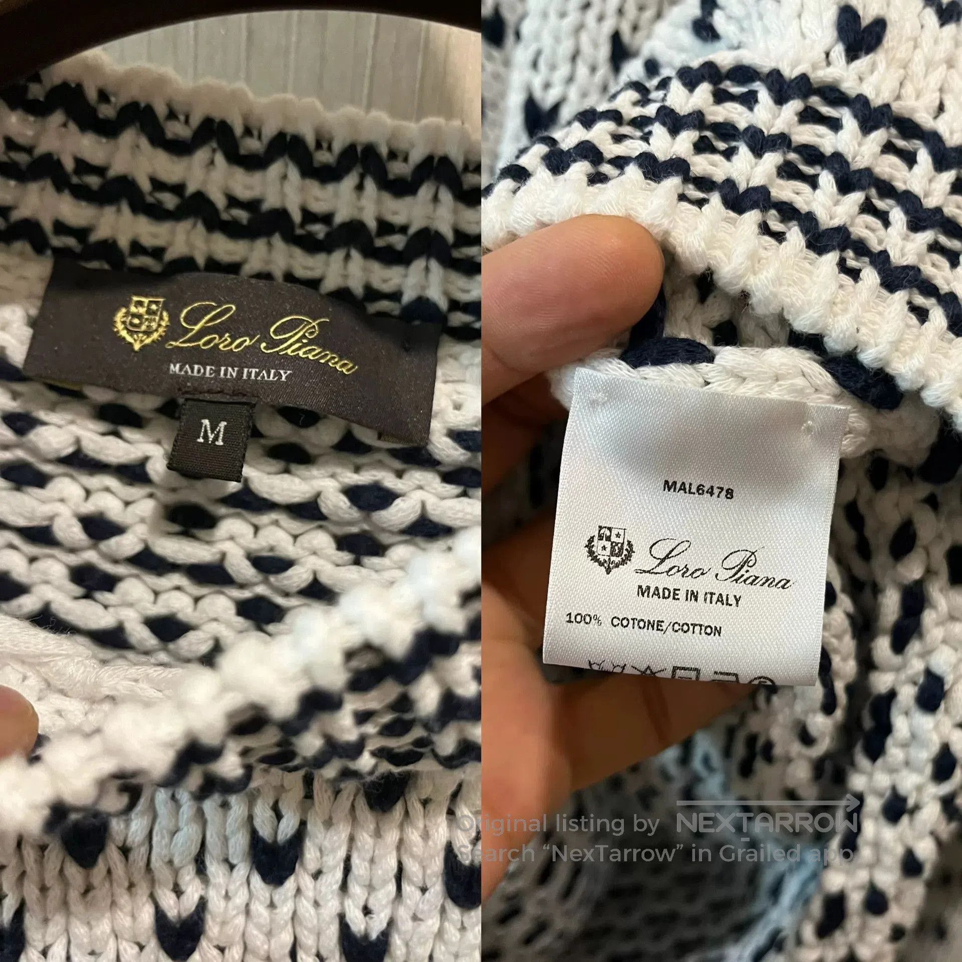 Loro Piana Loro Piana White Heart Knit Sweater. Size US M / EU 48-50 / 2 - 3 Thumbnail
