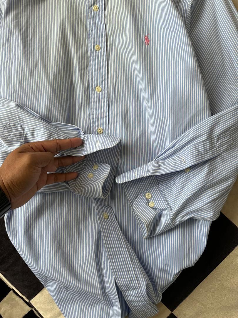 Polo Ralph Lauren × Ralph Lauren × Vintage POLO RALPH LAUREN STRIPE SHIRT Size US XXL / EU 58 / 5 - 4 Thumbnail