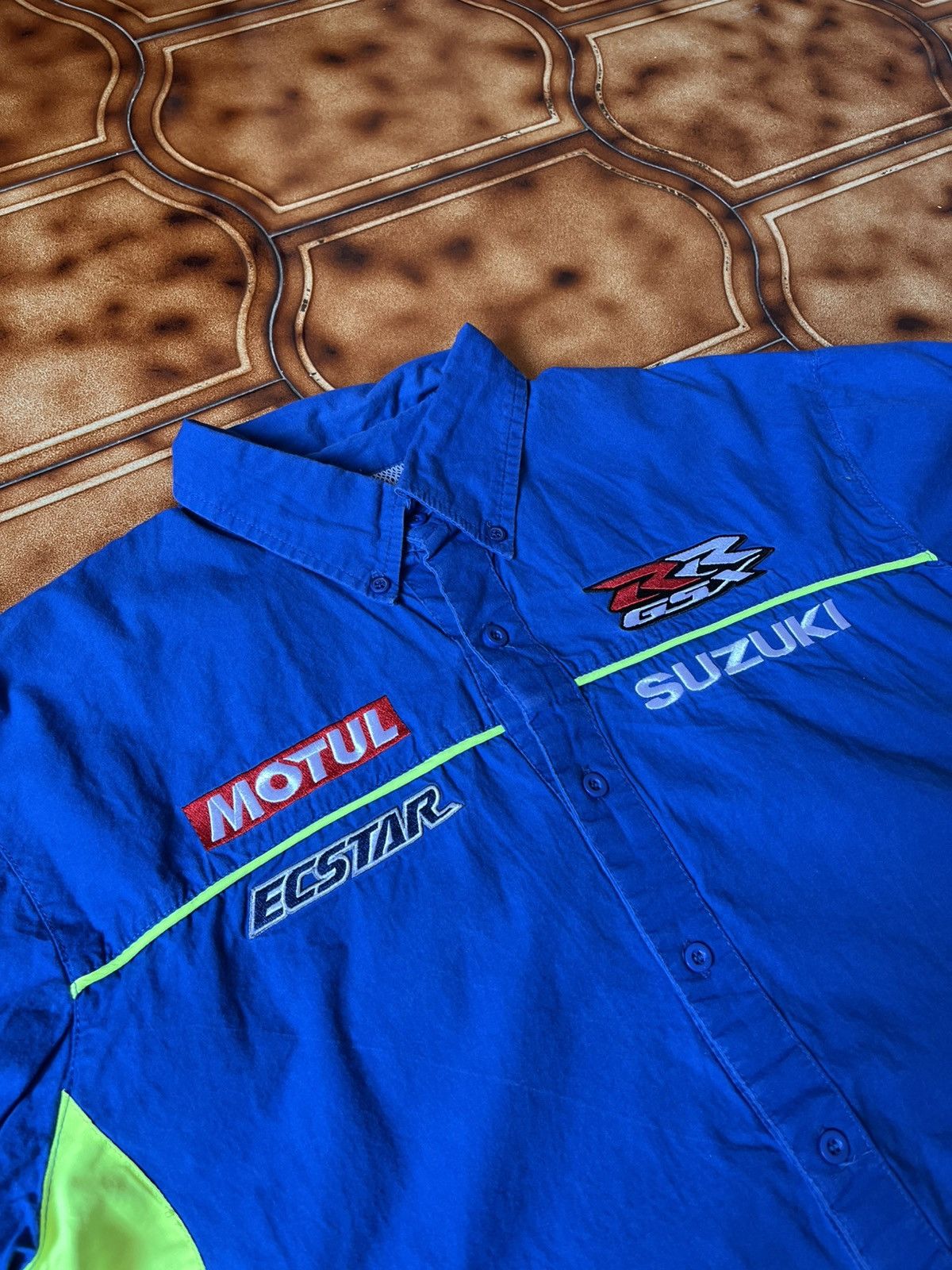 NASCAR Suzuki Motorbikes shirt workwear vintage retro exclusive y2k Size US M / EU 48-50 / 2 - 4 Thumbnail