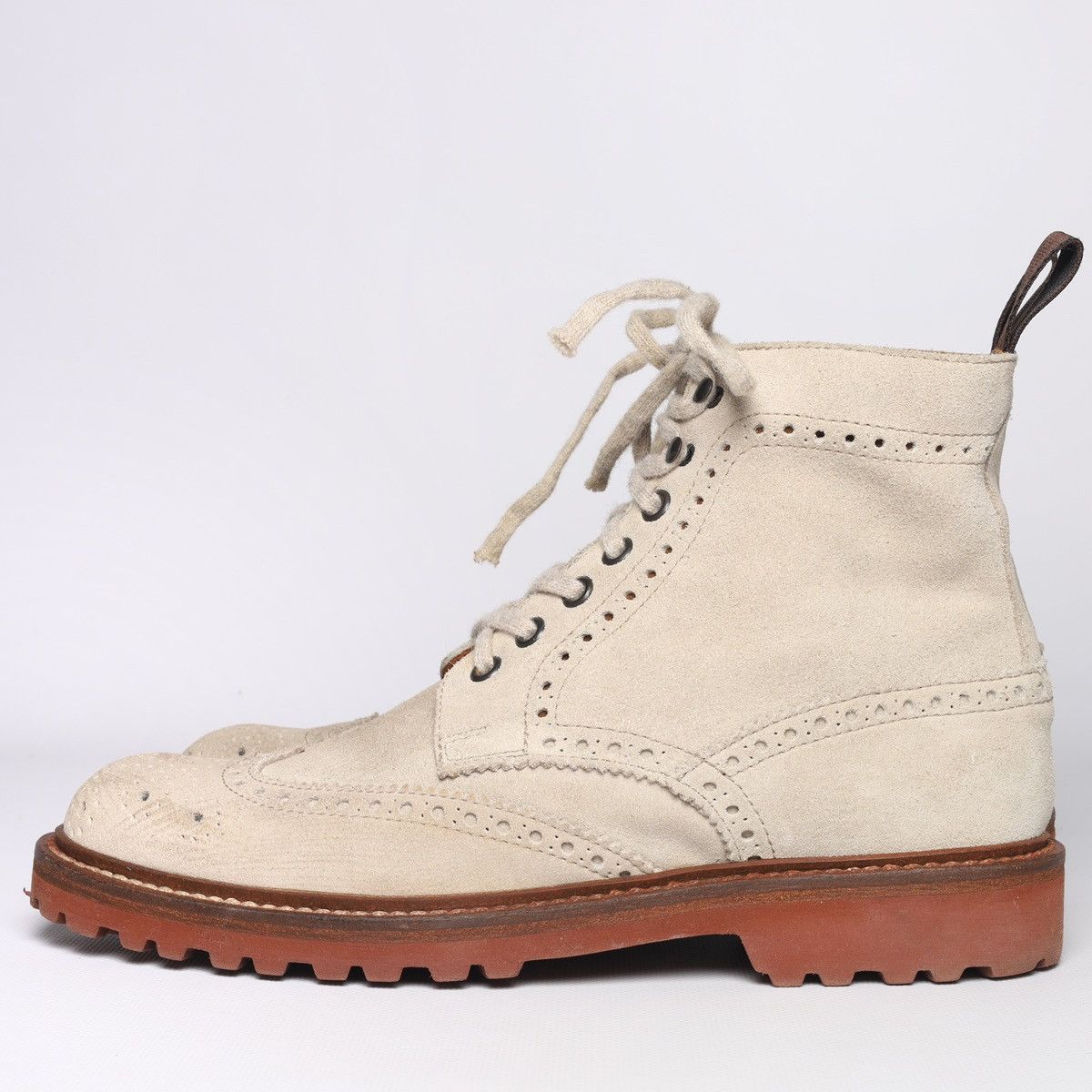 Eleventy Suede Hi Derby Boots Shoes Beige