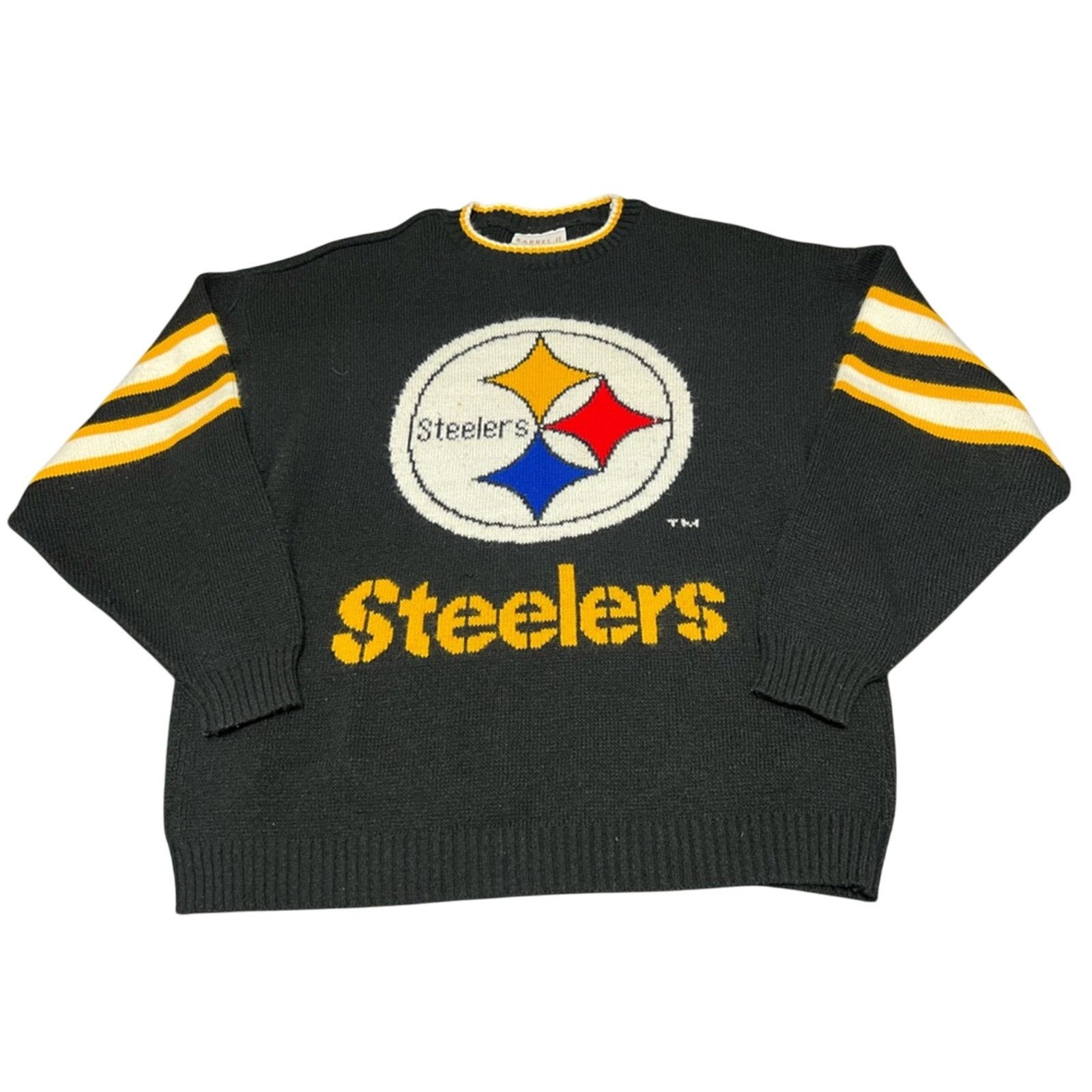 Vintage Vintage Pittsburgh Steelers Sweater Knit Barrel Acrylic USA Size US L / EU 52-54 / 3 - 1 Thumbnail