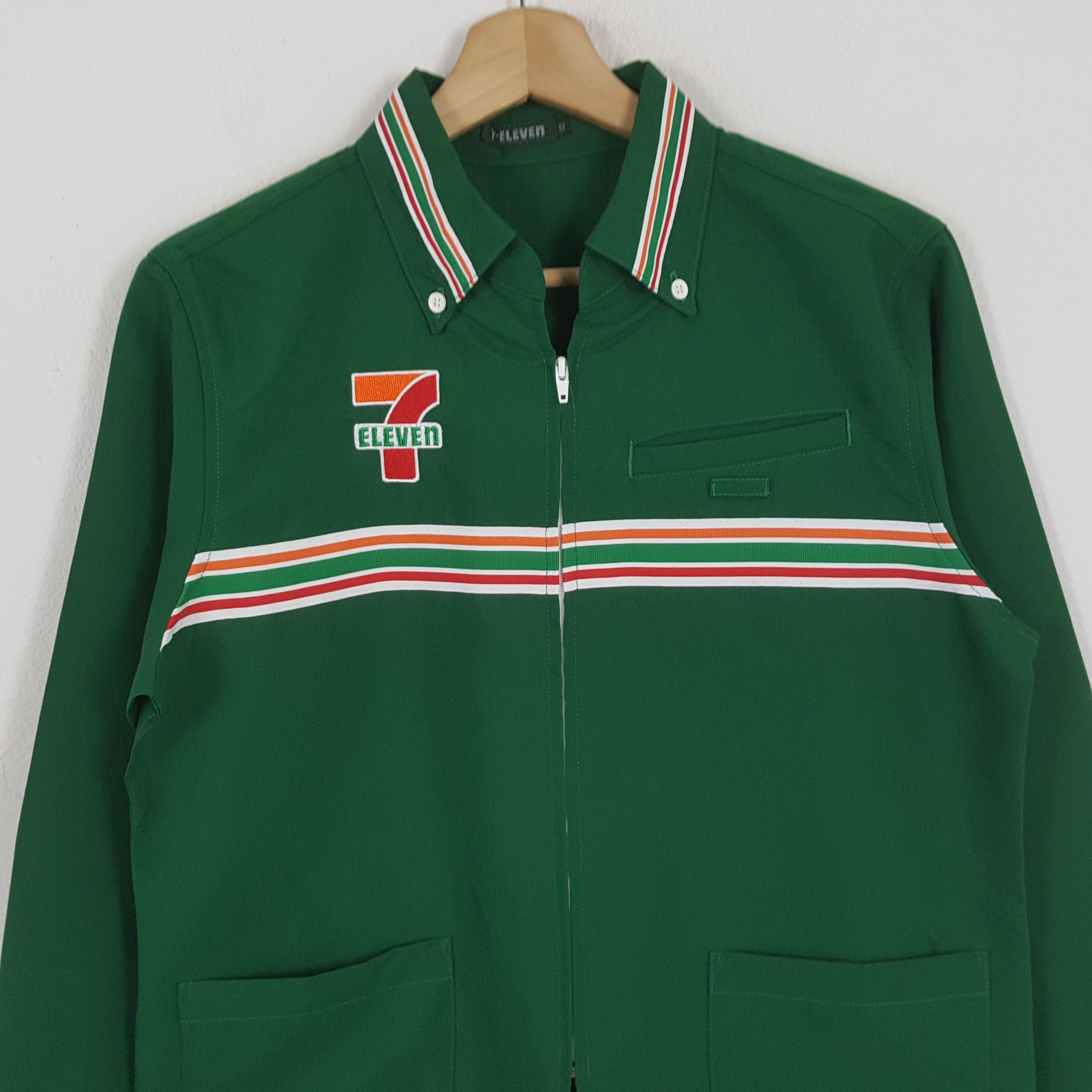 Japanese Brand × Vintage Vintage 7-ELEVEn Japanese Workers Uniform Shirt Jacket Size US S / EU 44-46 / 1 - 4 Thumbnail