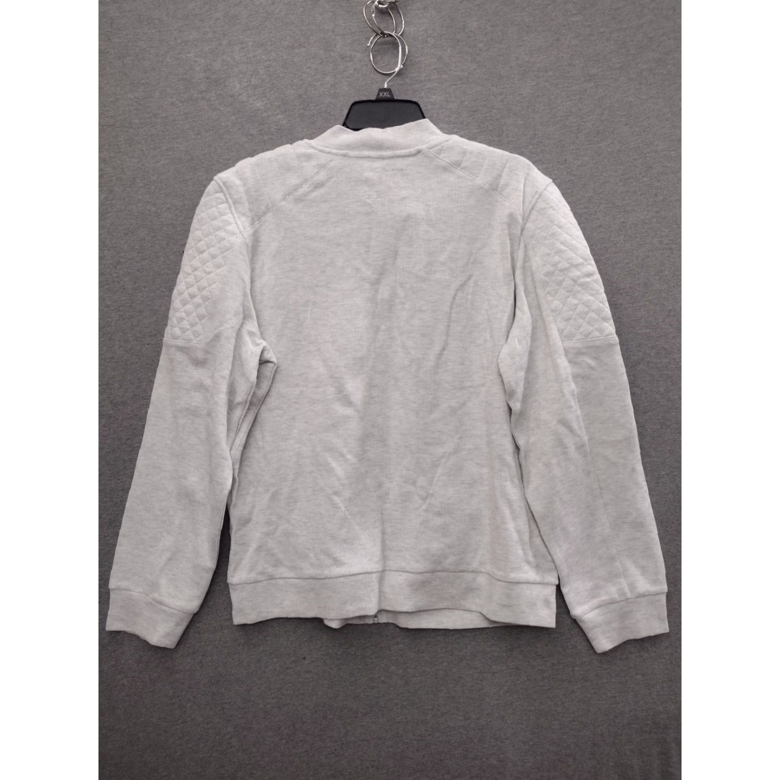 Guess GUESS Moto Jacket Light Grey Color with Zipper Pockets - M - Men - Jacket - Solid - All Seasons - Regular Fit Size US M / EU 48-50 / 2 - 2 Thumbnail