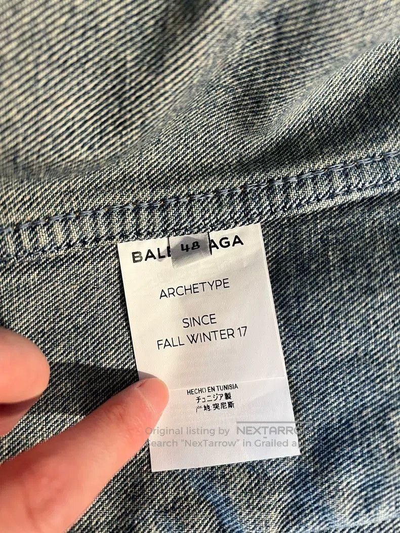 Balenciaga Balenciaga Coke denim jacket Size US M / EU 48-50 / 2 - 6 Thumbnail