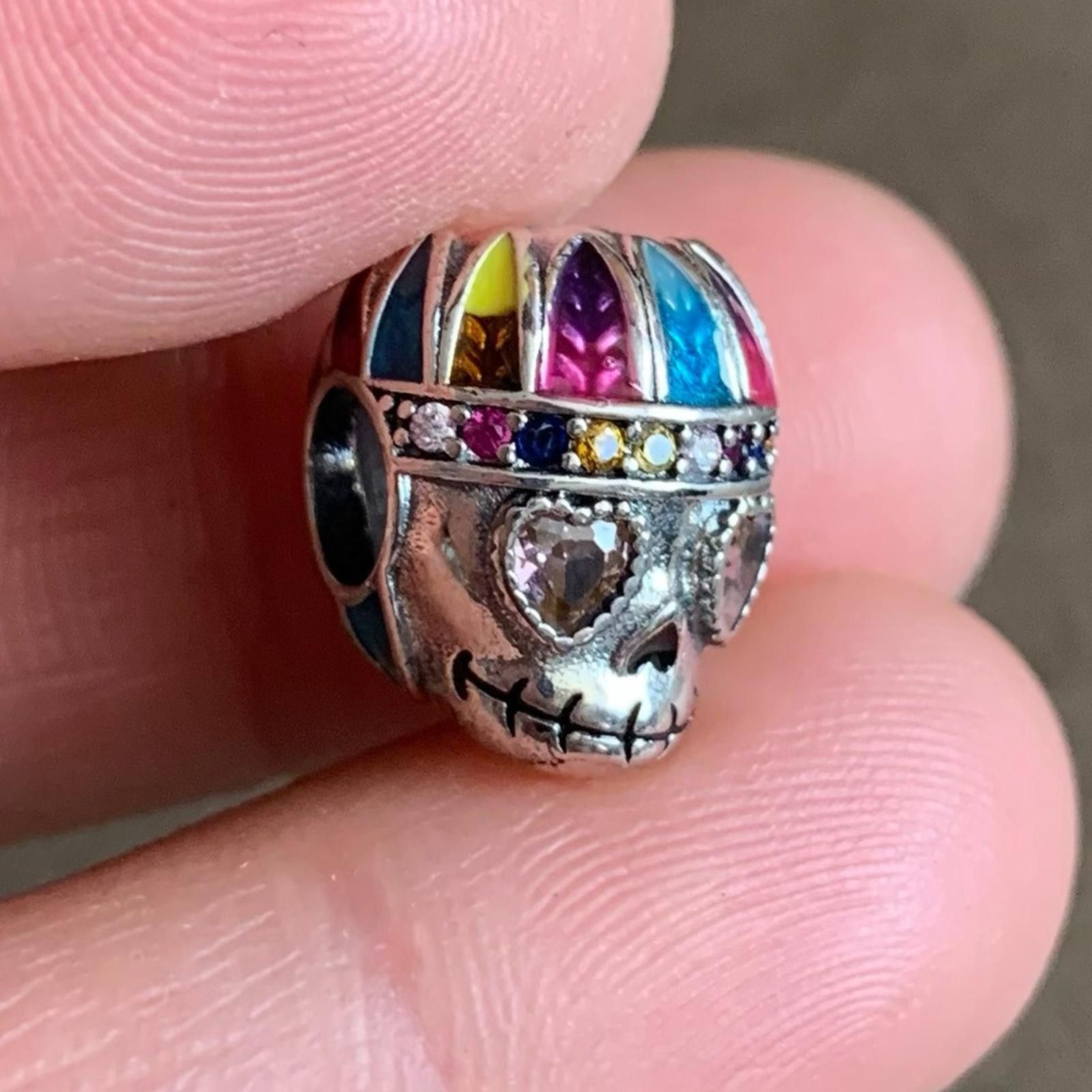 Other NWOT Halloween Gemstones Skull Charm Sterling Silver 925 Size ONE SIZE - 5 Thumbnail