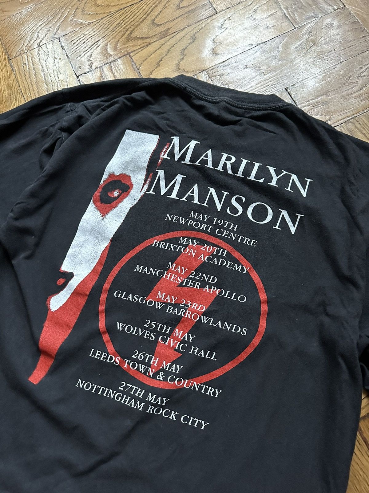 Band Tees Marilyn Manson Vintage 90's Band Logo Long Sleeve T Shirt Size US M / EU 48-50 / 2 - 2 Thumbnail