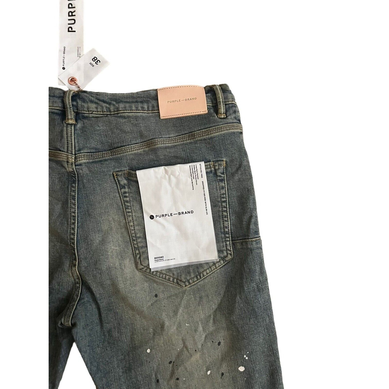 Purple Brand Purple Brand Jeans Mens Drop Fit Slim P002 Blue Size 38/32 Size US 38 / EU 54 - 6 Thumbnail