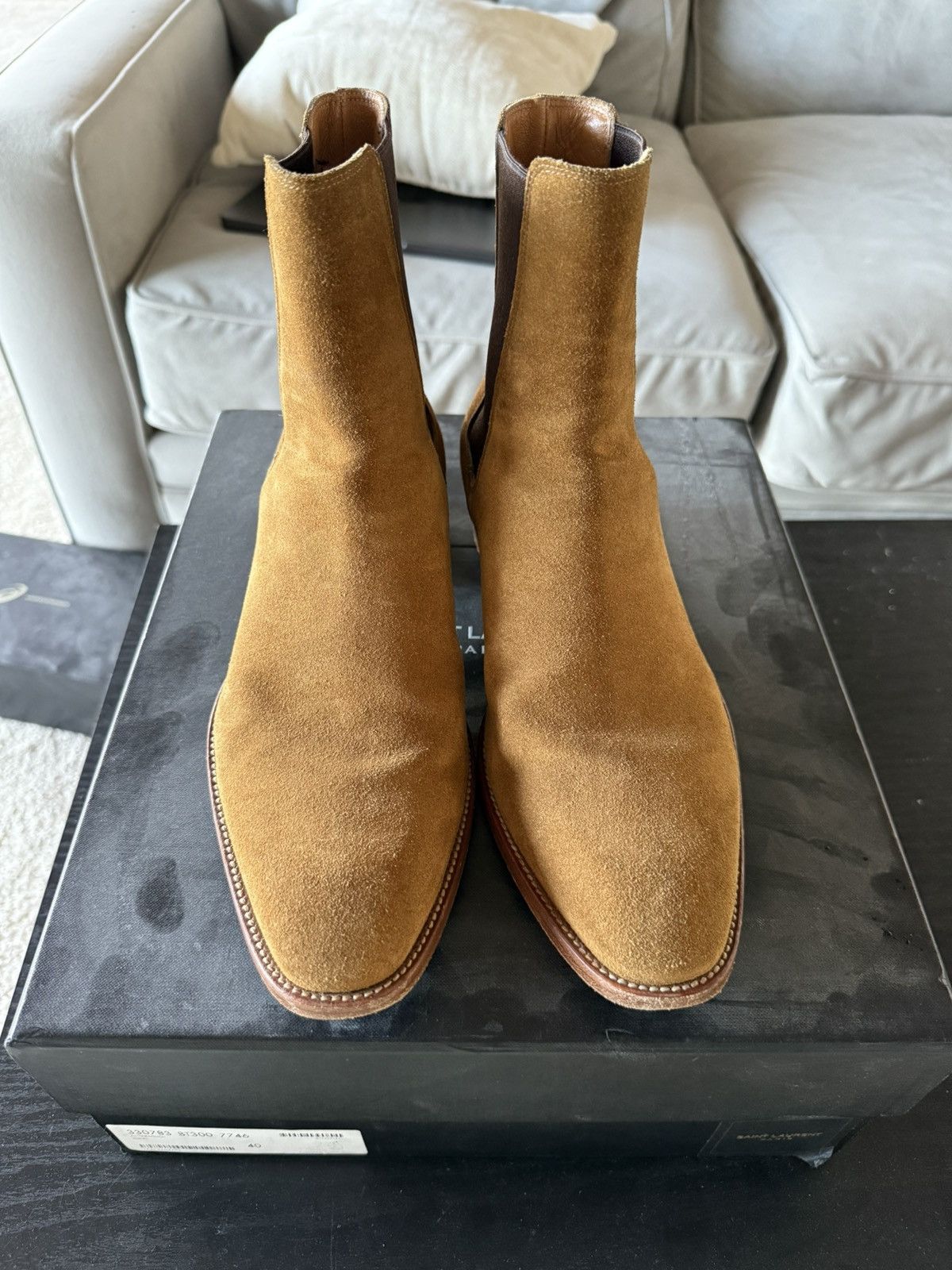 Saint Laurent Paris AW13 Ochre Chelsea Boot Size US 7 / EU 40 - 1 Thumbnail