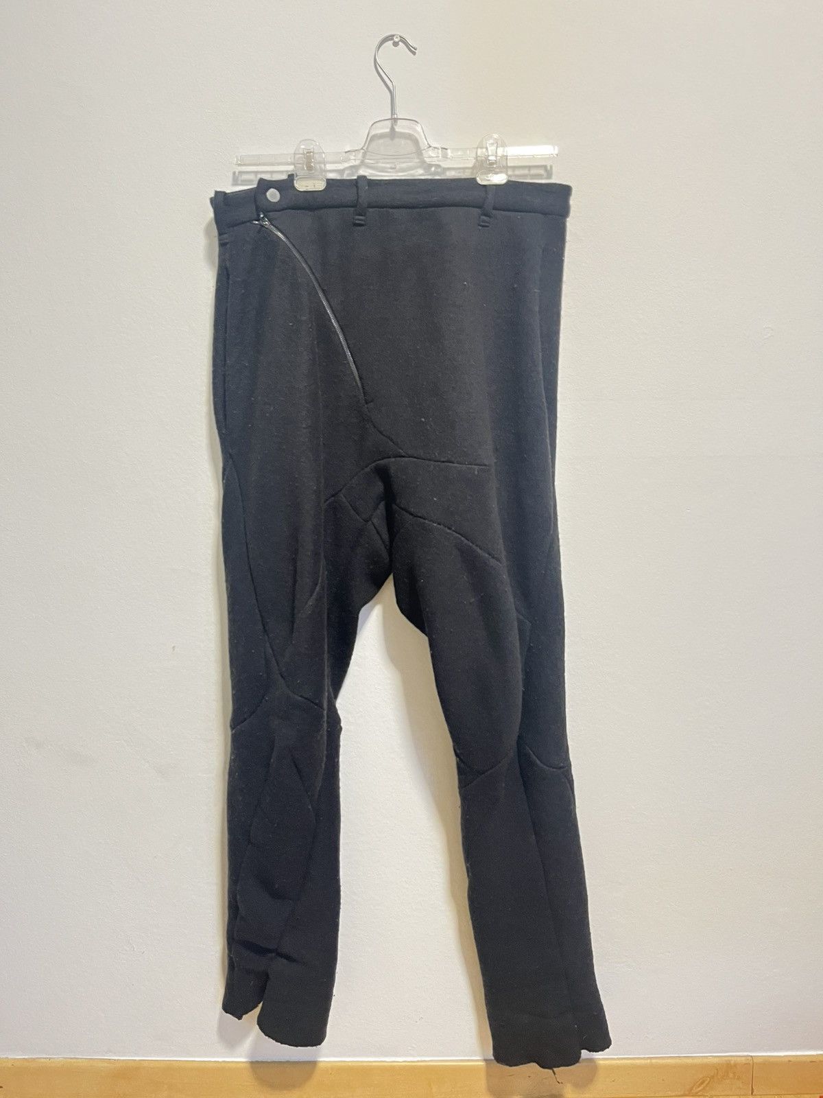 Leon Emanuel Blanck Leon Emanuel Blanck Distortion Cashmere Drop Crotch Pants Size US 33 - 1 Thumbnail