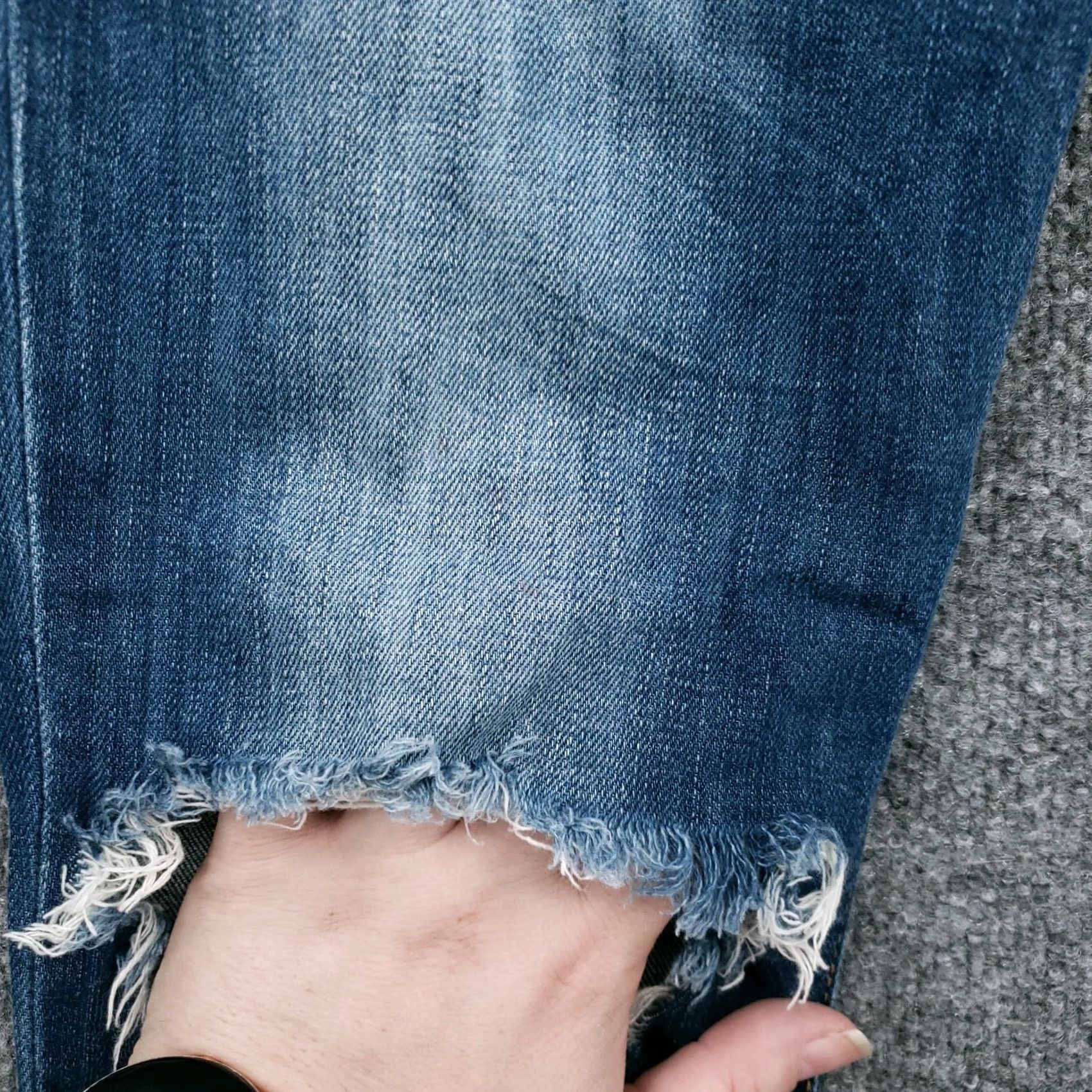 Vintage Joe's Jeans Womens Skinny Crop Jeans Blue 26 Mid Rise Cuffed Ripped Denim Size 26" / US 2 / IT 38 - 3 Thumbnail