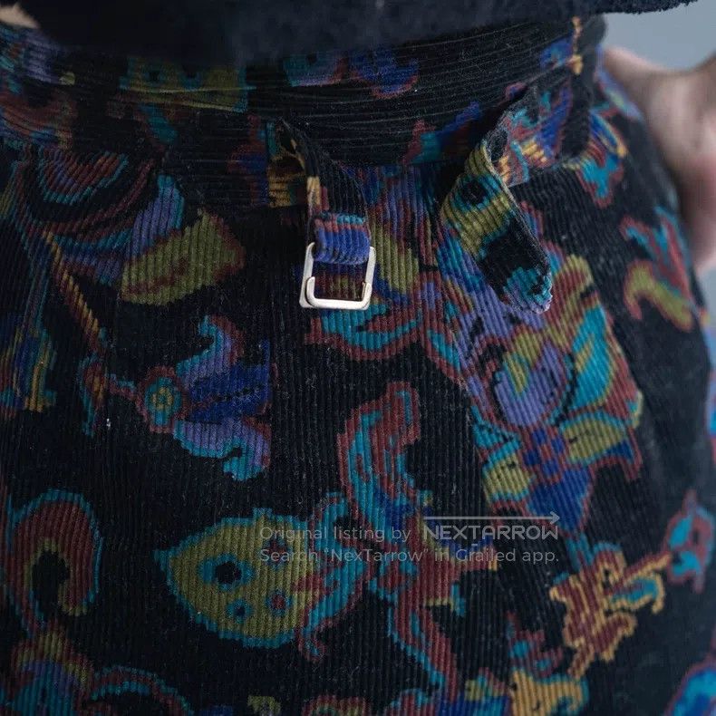 Kenzo Kenzo size M Ethnic floral corduroy trousers Size 27" / US 4 / IT 40 - 8 Thumbnail