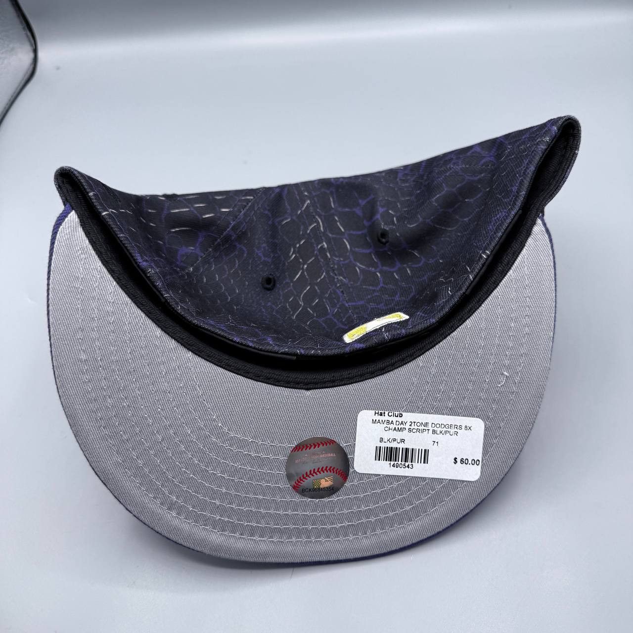 New Era Los Angeles LA Dodgers Hat 7 1/8 Black Mamba Fitted Hatclub Size ONE SIZE - 7 Thumbnail
