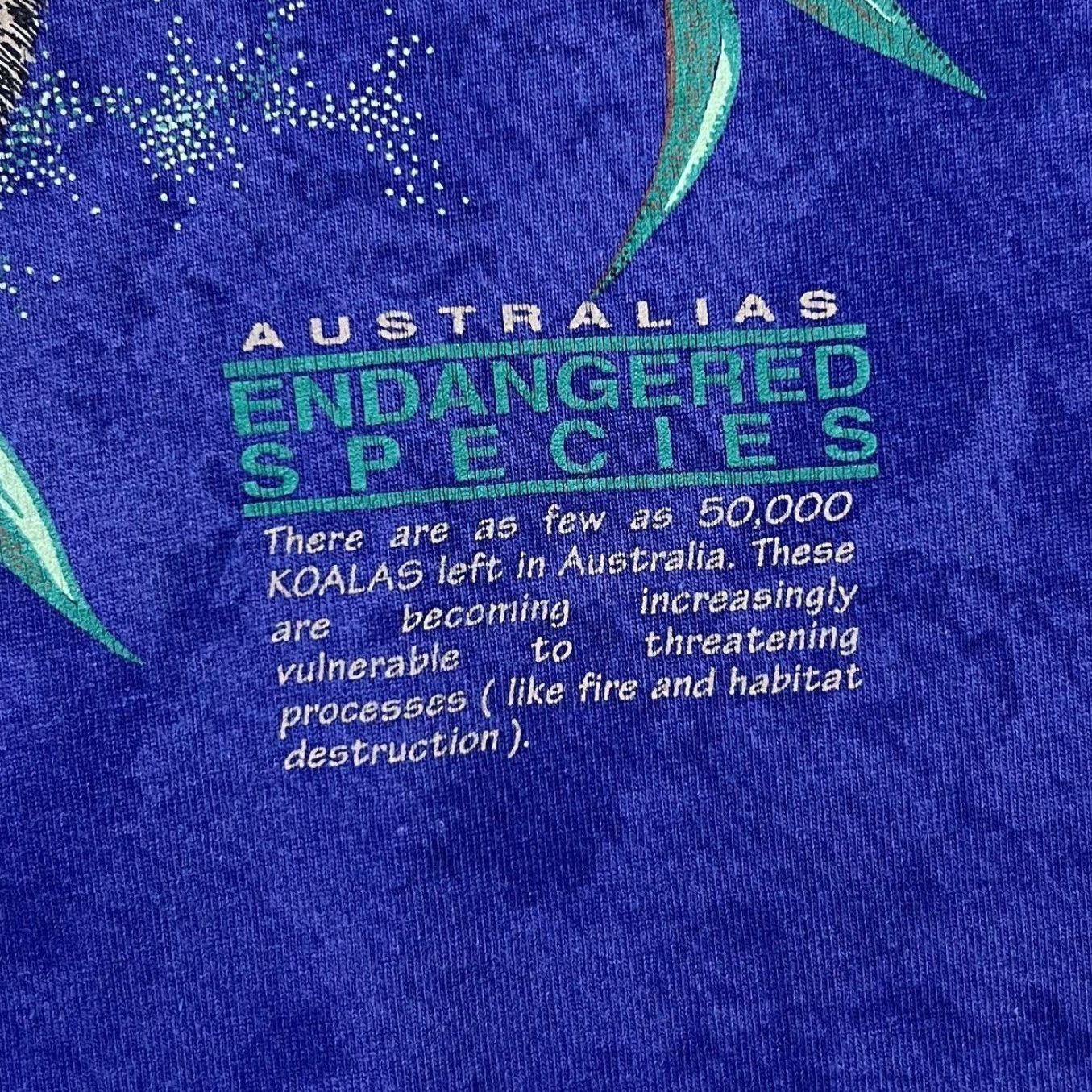 Vintage VINTAGE Aussie Themes Endangered Species Koala Souvenir Blue Tie Dye T-Shirt XL Shirt Men Blue Tie Dye Graphic Print 90s/2000s Size US XL / EU 56 / 4 - 4 Thumbnail