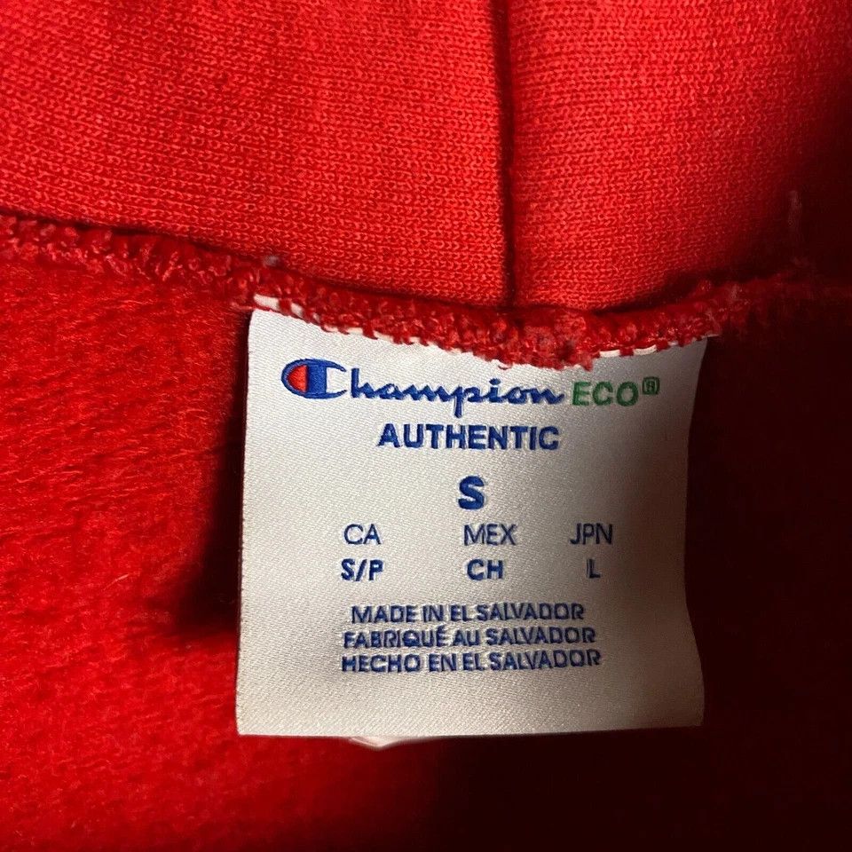 Champion Gold Flora Hoodie Men's Small Champion Eco Pullover Red S Size US S / EU 44-46 / 1 - 4 Thumbnail