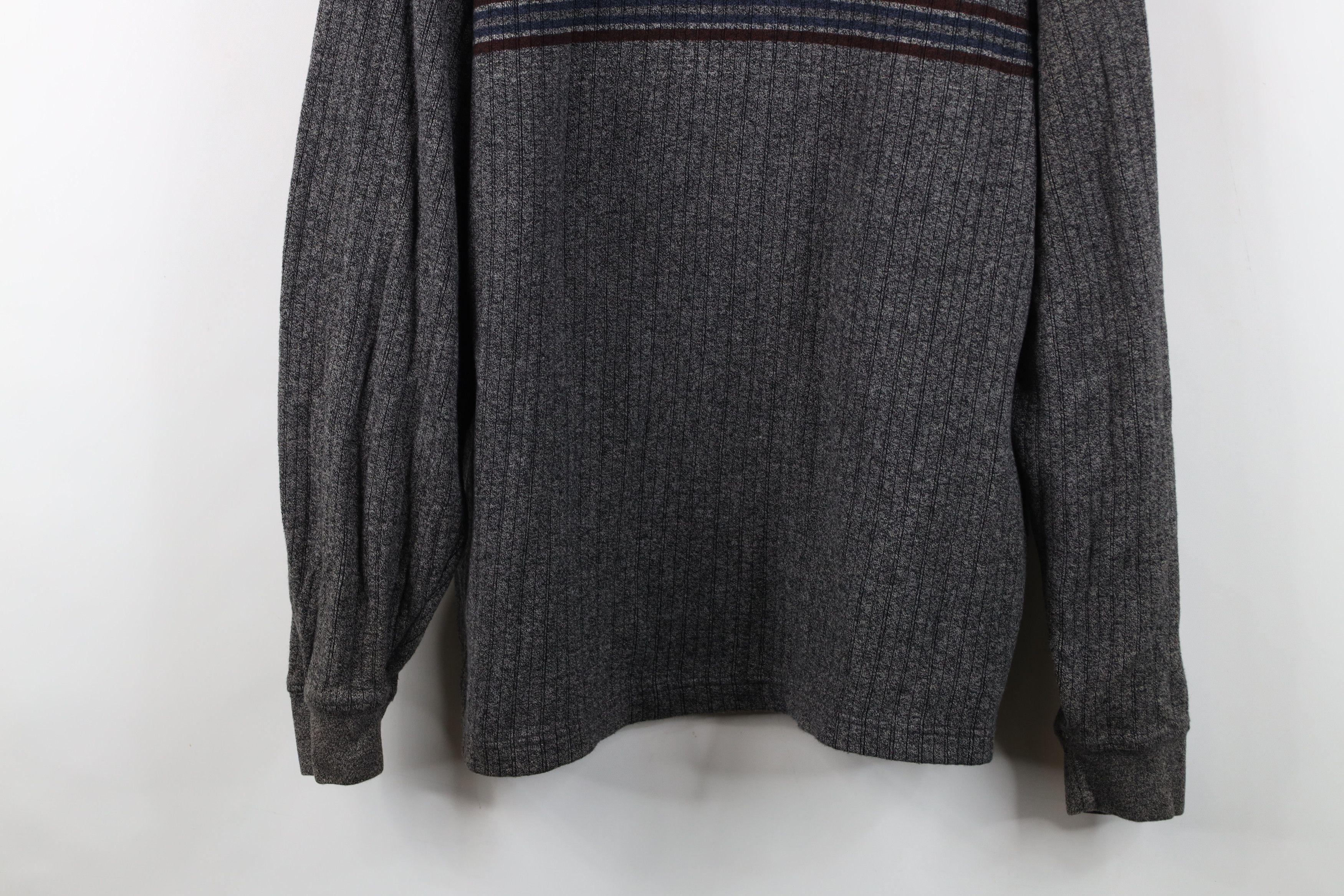 Vintage Vintage 90s Streetwear Ribbed Knit Long Sleeve Rugby Polo Size US XL / EU 56 / 4 - 3 Thumbnail