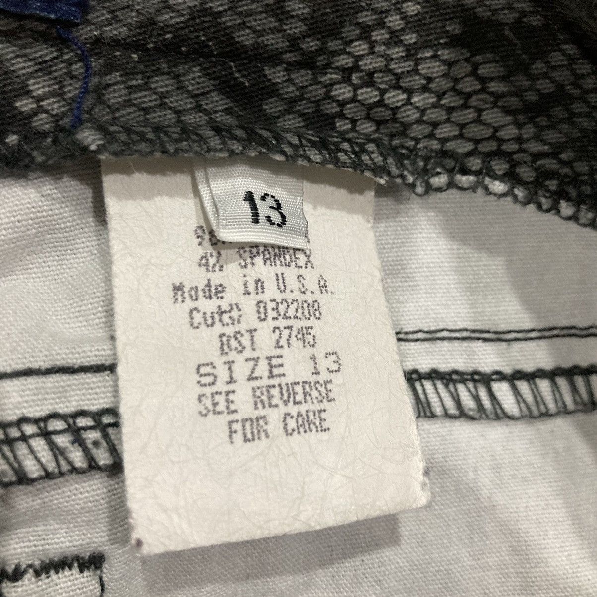 If Six Was Nine × Le Grande Bleu (L.G.B.) PARIS BLUES BOOTCUT SNAKES SKIN MOTIF JEANS Size US 32 / EU 48 - 11 Thumbnail