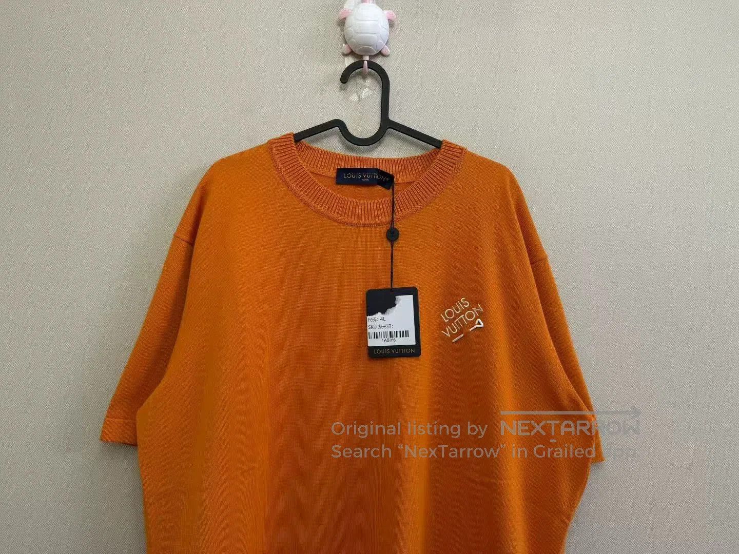 Louis Vuitton louis vuitton orange embroidered short sleeve shirt. Size US XXL / EU 58 / 5 - 2 Thumbnail