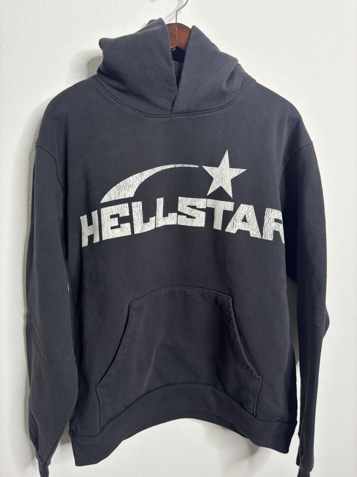 HELLSTAR Hellstar Studios Basic Logo Hoodie Vintage Black Size US M / EU 48-50 / 2 - 2 Thumbnail