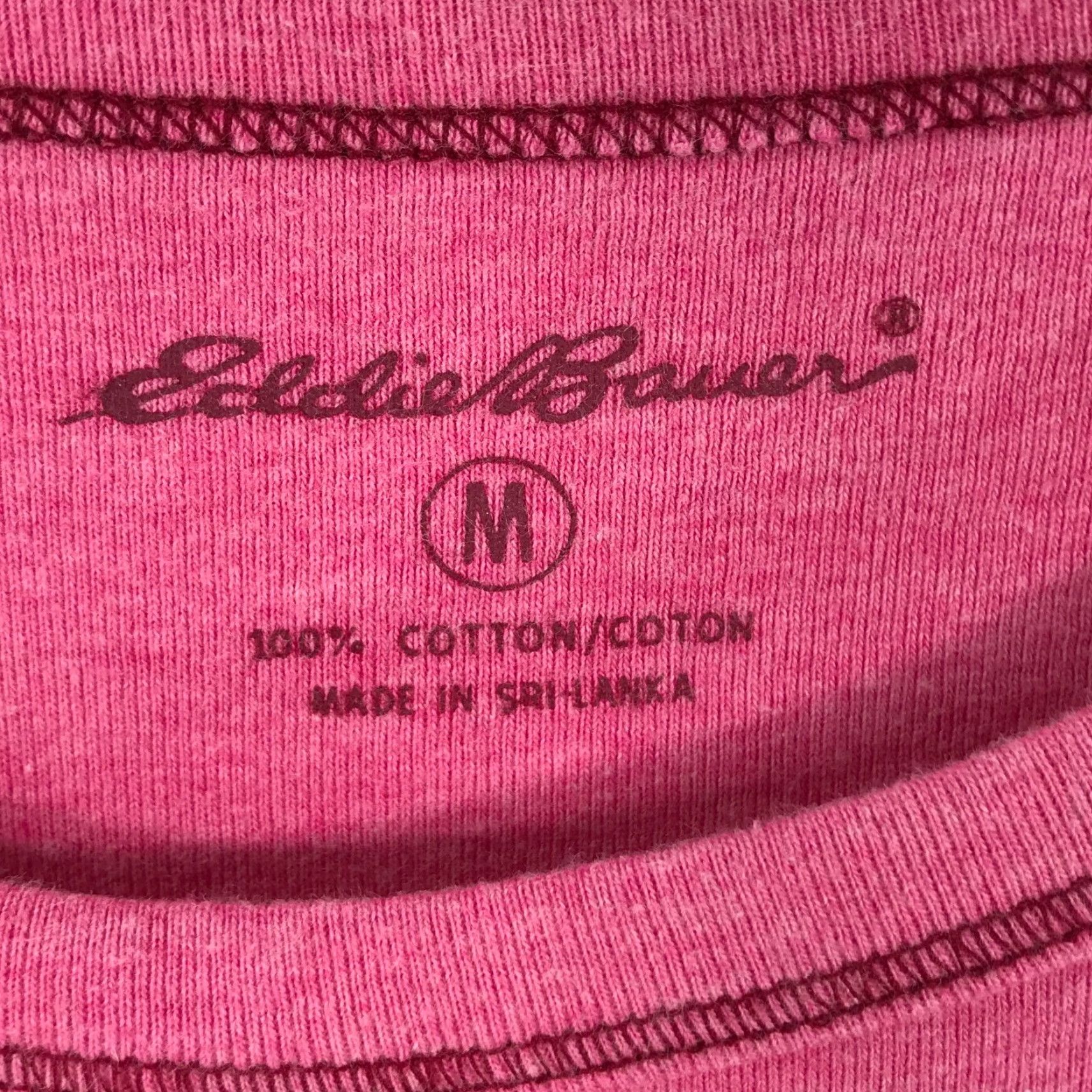 Eddie Bauer Eddie Bauer T Shirt Womens Pink Medium Round Neck Short Sleeve Casual Regular Size M / US 6-8 / IT 42-44 - 4 Thumbnail