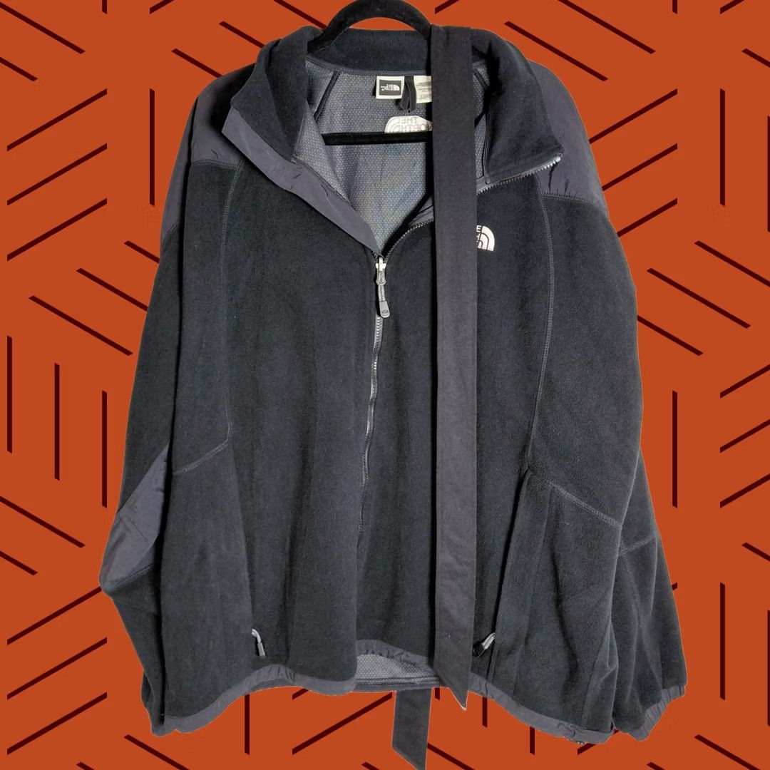 The North Face THE NORTH FACE Fleece Jacket Black Solid Long Sleeve Men XXL Size US XXL / EU 58 / 5 - 1 Thumbnail