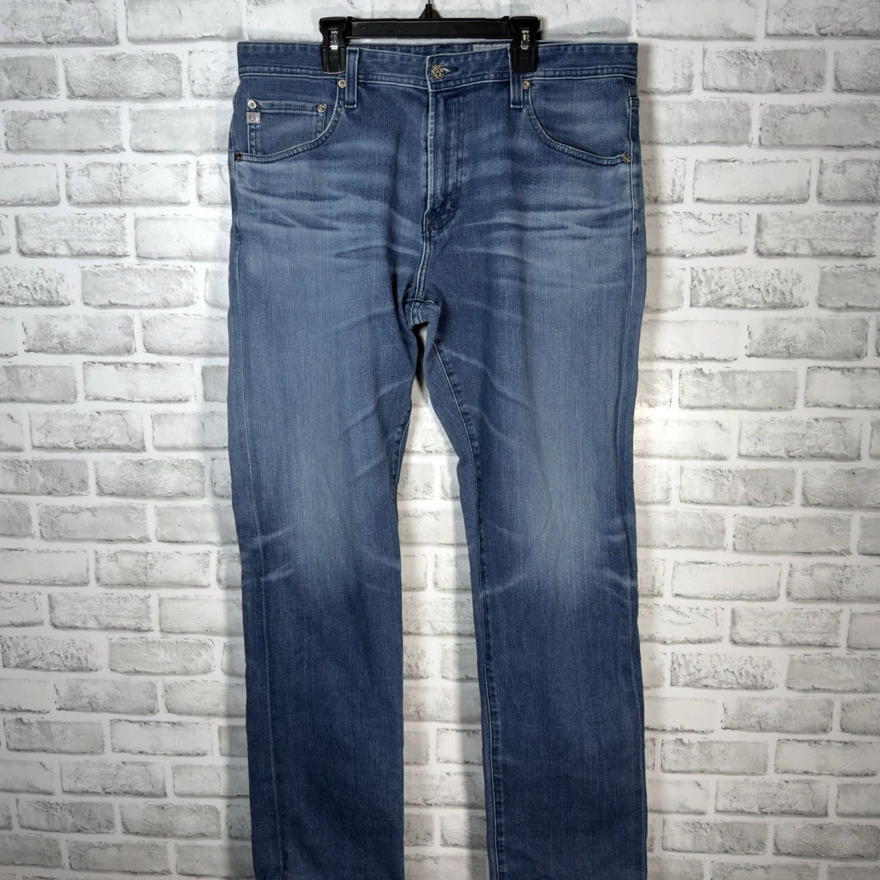 Vintage AG Adriano Goldschmied THE IVES Blue MODERN ATHLETIC Jeans Mens 34x34 Jeans Blue Athletic Straight Mens 34 Size US 34 / EU 50 - 2 Thumbnail