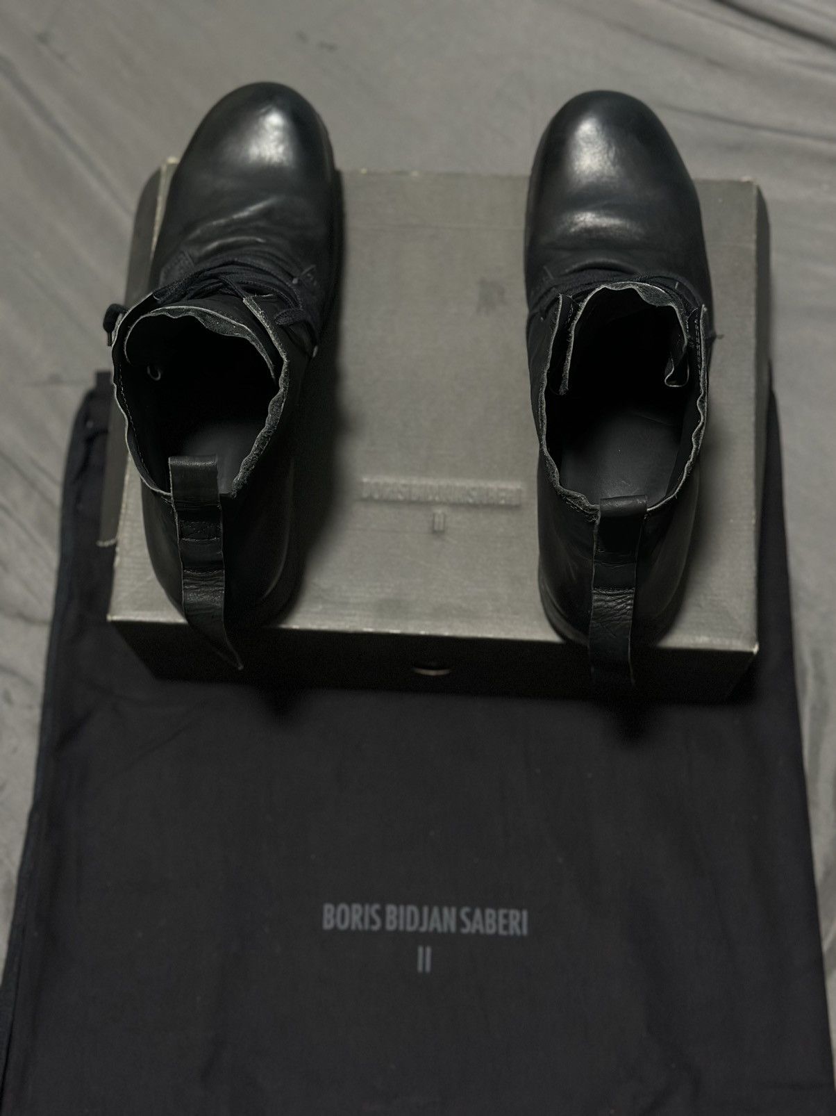 Boris Bidjan Saberi Boris Bidjan Saberi BOOT4 Ankle Boots horse BLACK 45EUR Size US 12 / EU 45 - 10 Thumbnail