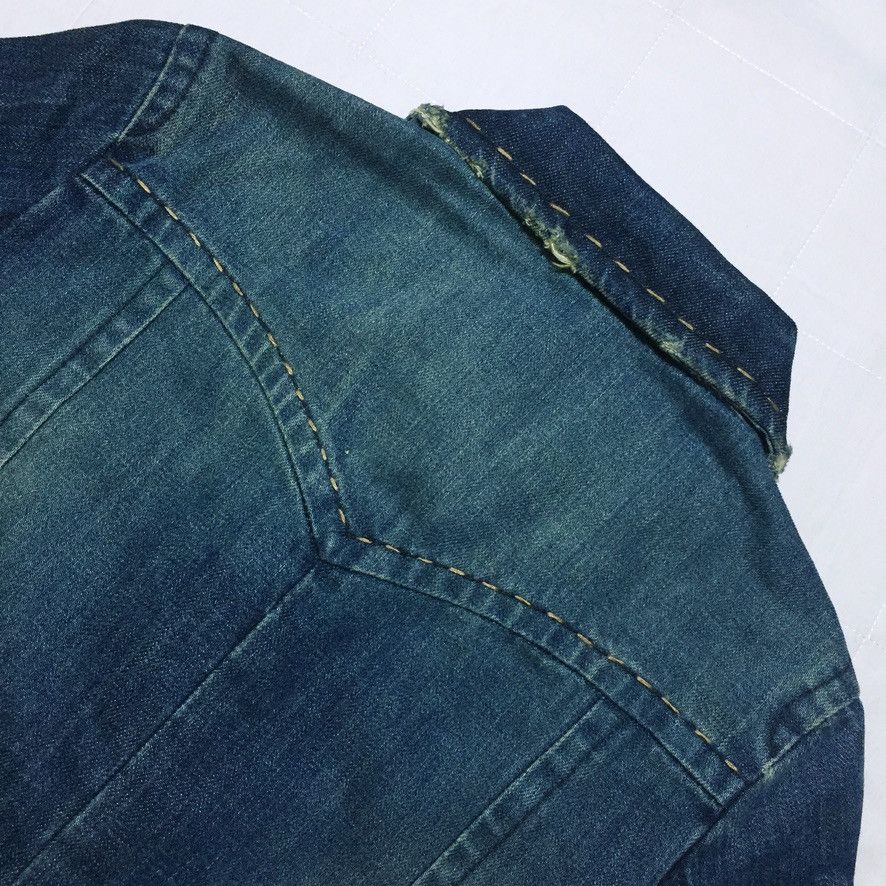 Japanese Brand Touch Jeansmith Rugged Denim Trucker Jacket Size XS / US 0-2 / IT 36-38 - 7 Thumbnail