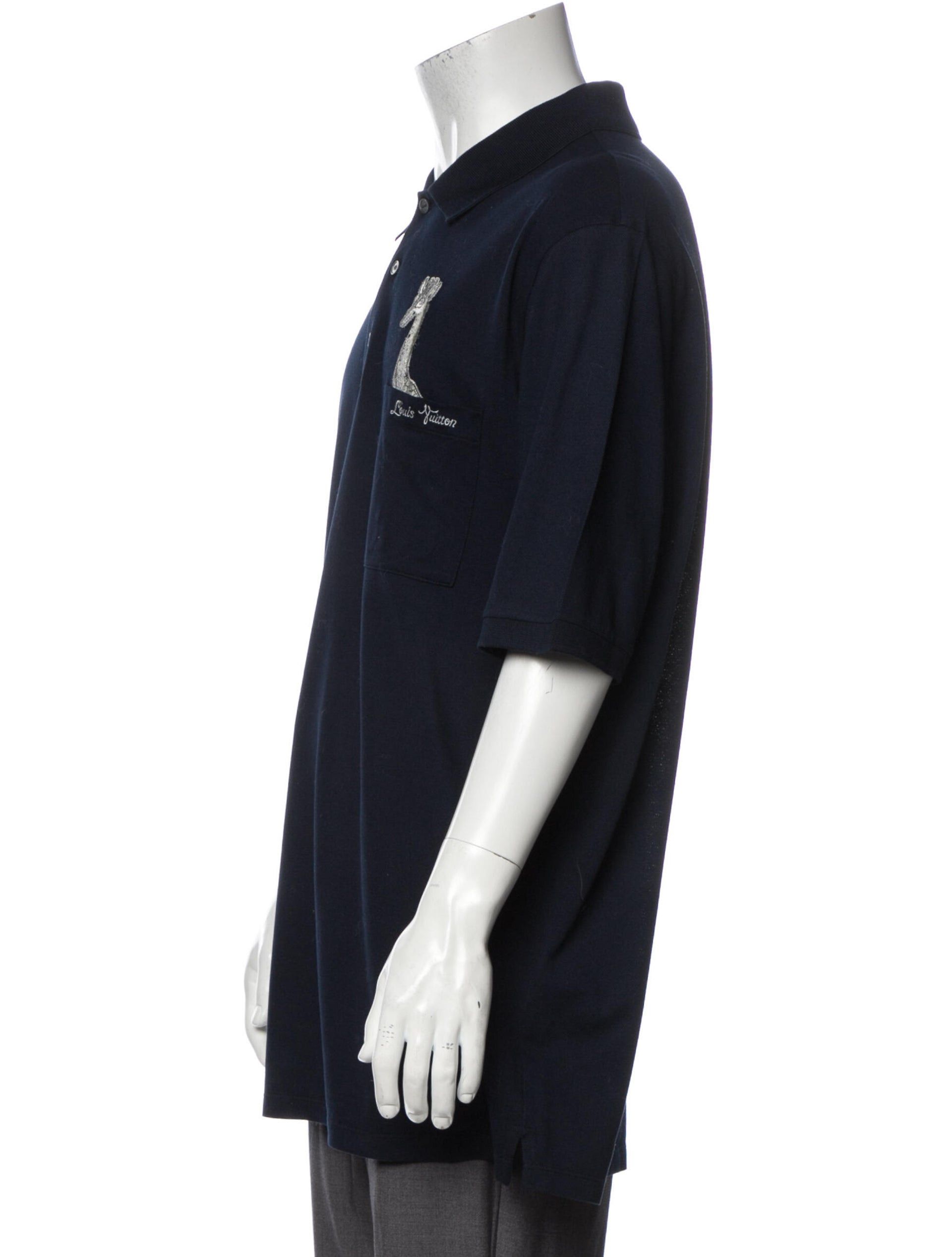 Louis Vuitton Louis Vuitton Chapman Bros Polo Blue XXL Size US XXL / EU 58 / 5 - 2 Thumbnail