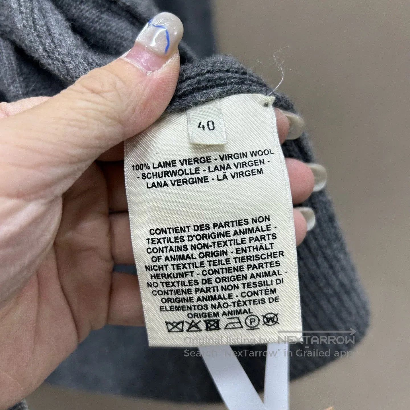 Hermes gray cashmere cardigan by hermes. Size M / US 6-8 / IT 42-44 - 4 Thumbnail