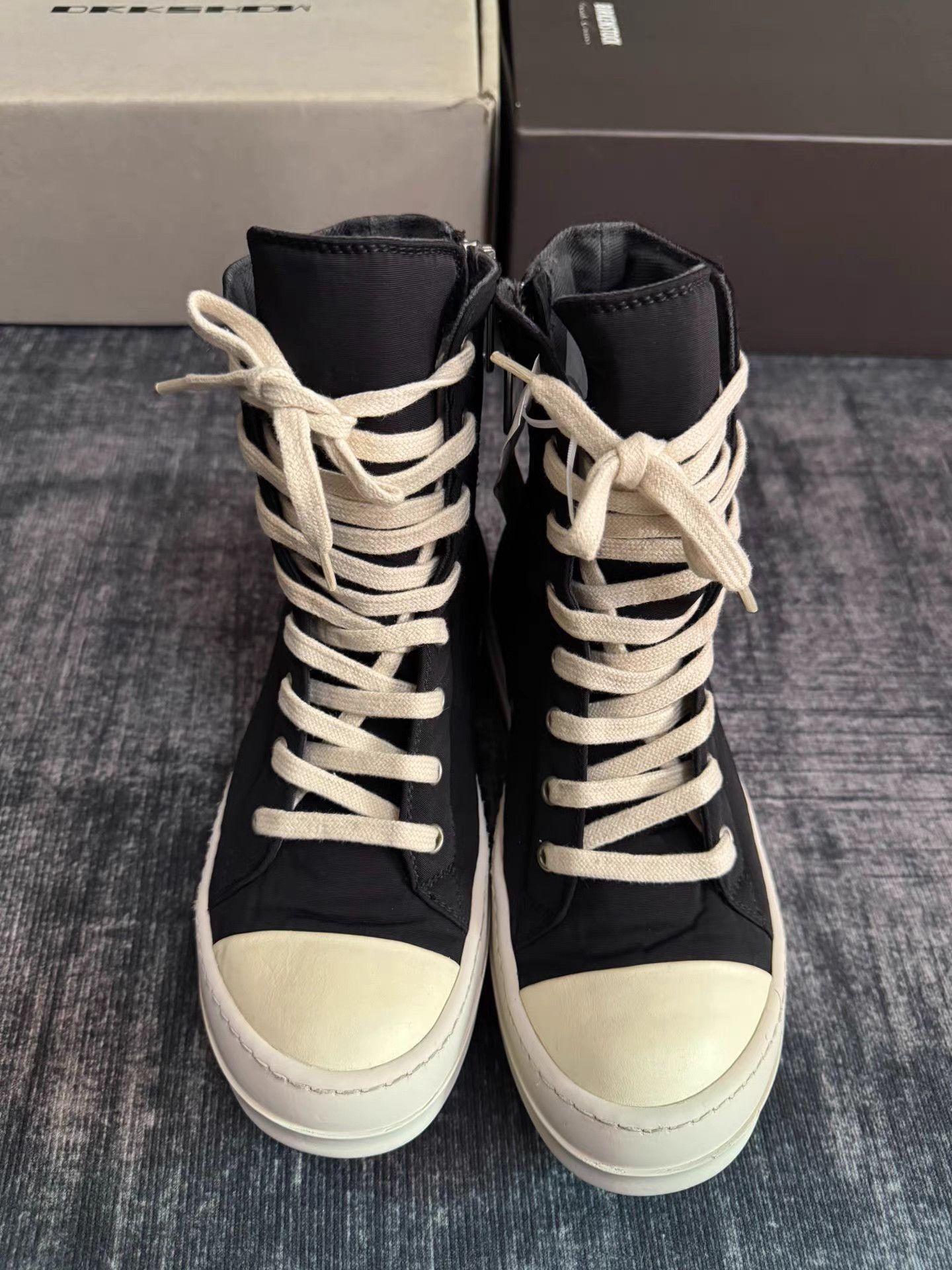 Rick Owens Rick Owens DRKSHDW Satin High Top Size US 7 / IT 37 - 2 Thumbnail