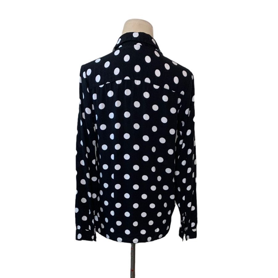 H&M H&M black white polka dots buttoned shirt size 4 Size S / US 4 / IT 40 - 2 Thumbnail