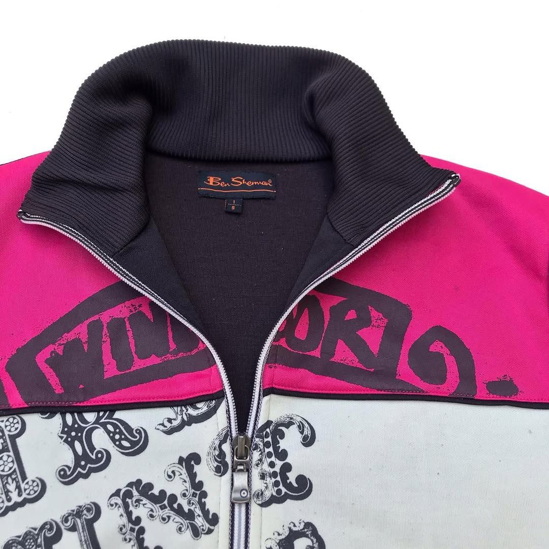 Ben Sherman × Other UK × Vintage Ben Sherman black Tracktop biker Racer jacket Black small Size US S / EU 44-46 / 1 - 2 Thumbnail