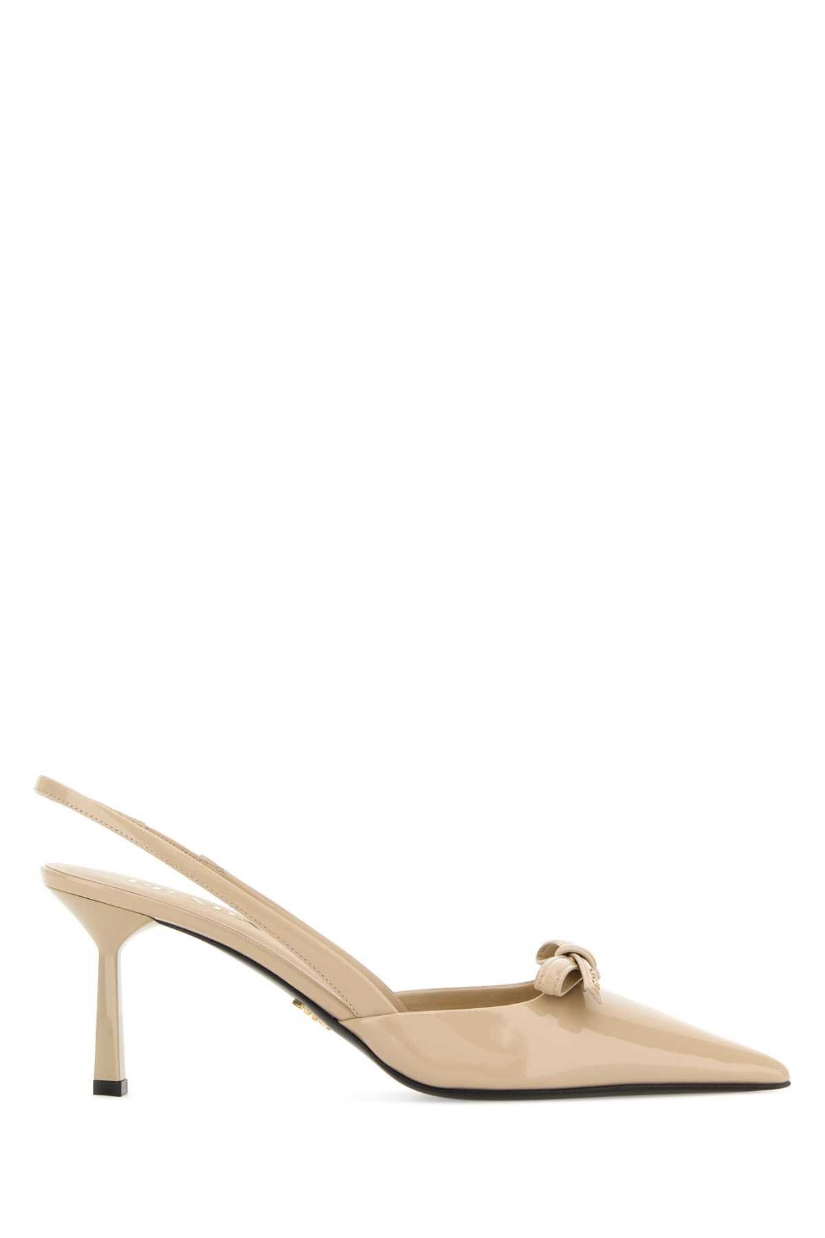 Prada Sand Leather Pumps Size US 7 / IT 37 - 1 Thumbnail