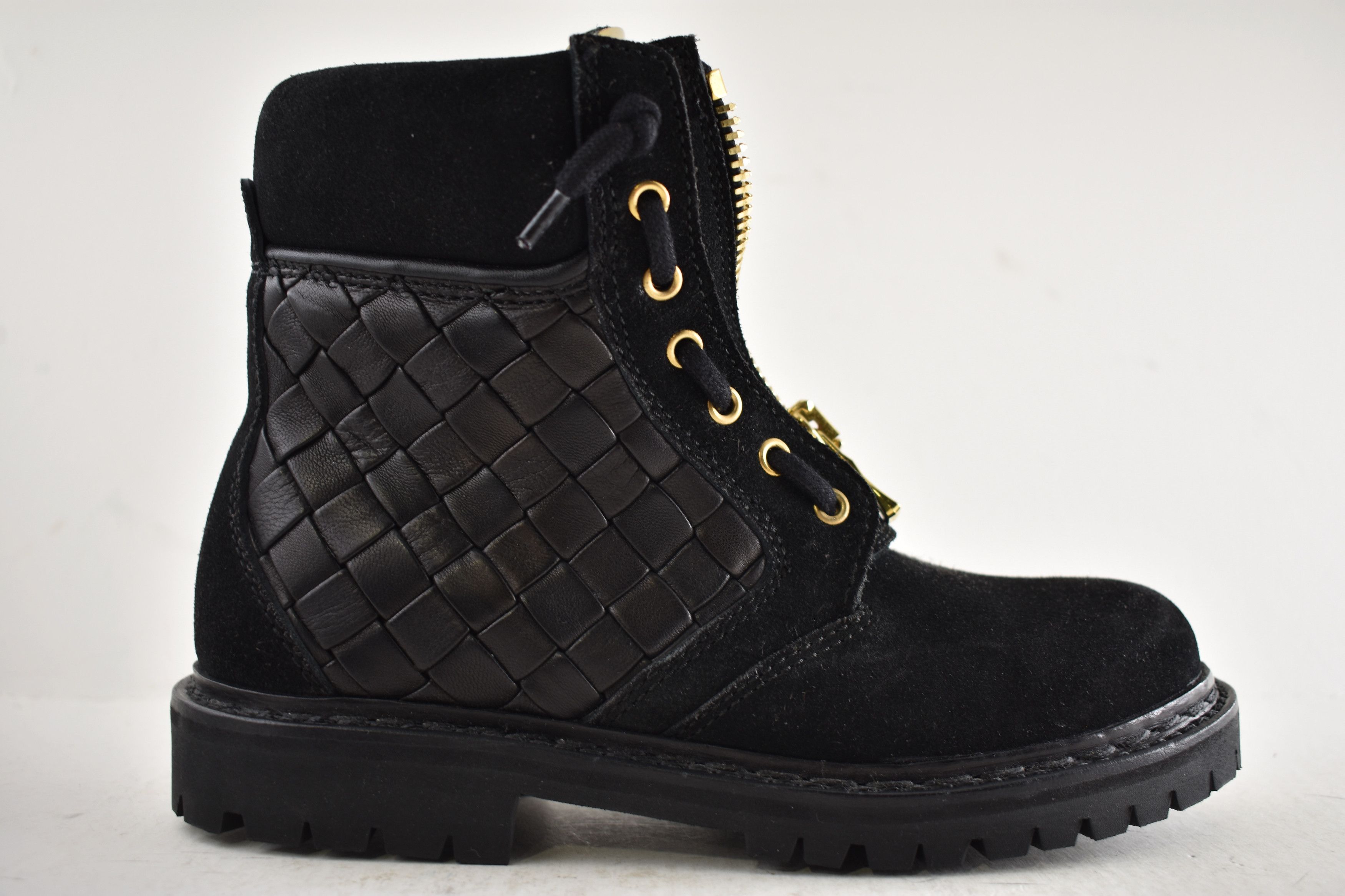 Balmain Taiga Ranger Leather Suede Zipper Biker Moto Combat Boots 36 Size US 6 / IT 36 - 2 Thumbnail