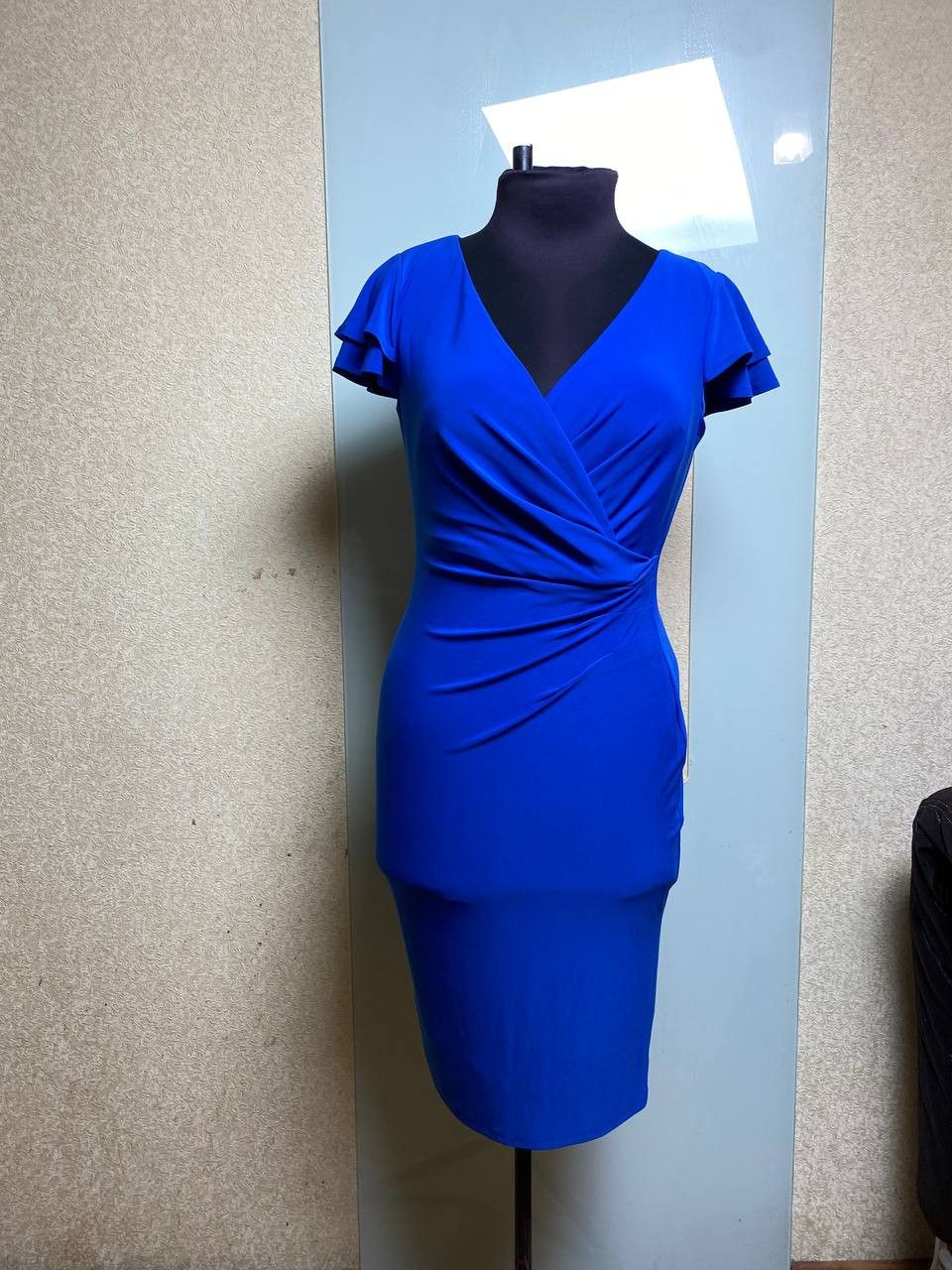 Lauren Ralph Lauren Lauren Ralph Lauren Women's Blue Belted Georgette Dress Size XS / US 0-2 / IT 36-38 - 1 Thumbnail