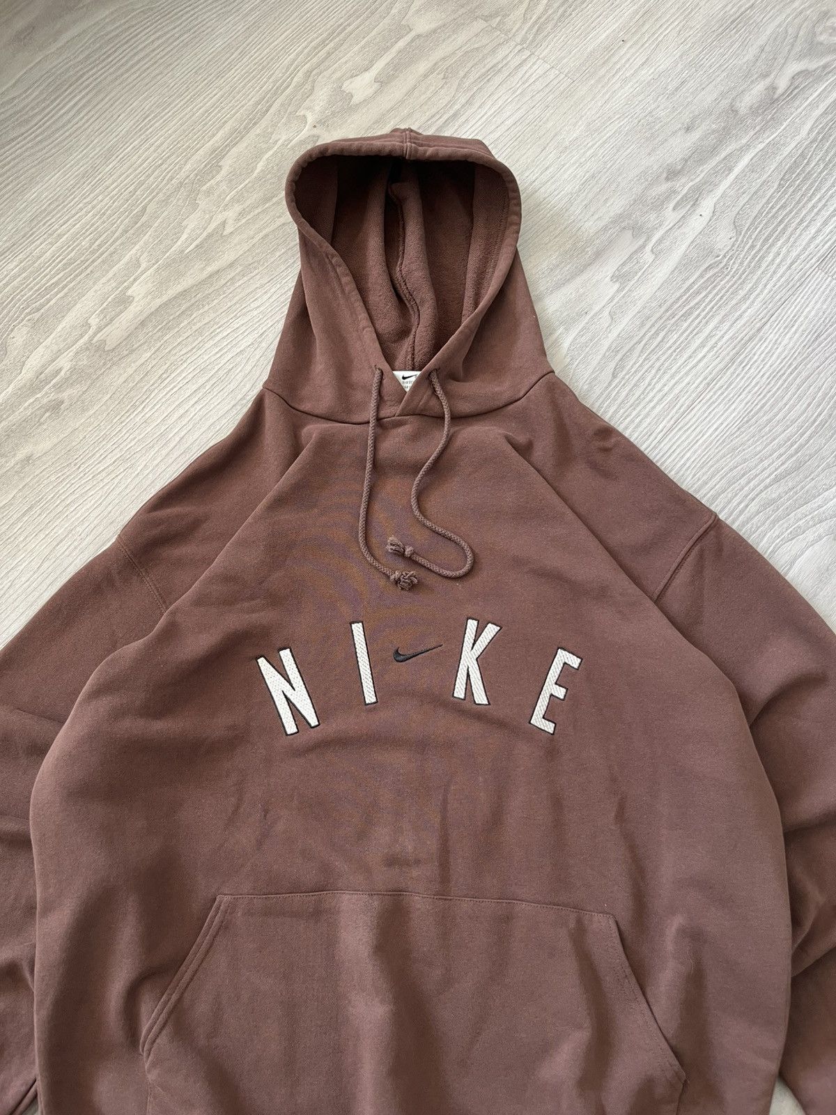 Nike Vintage Nike Brown Hoodie 90s Travis Style Size US M / EU 48-50 / 2 - 3 Thumbnail