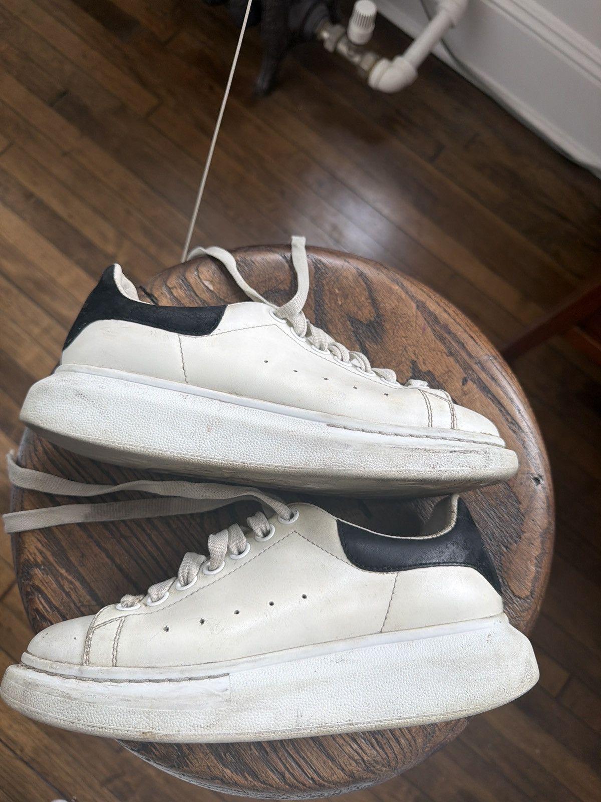 Alexander McQueen Alexander McQueen Oversized Sneaker Suede Women Black Size US 7.5 / IT 37.5 - 3 Thumbnail