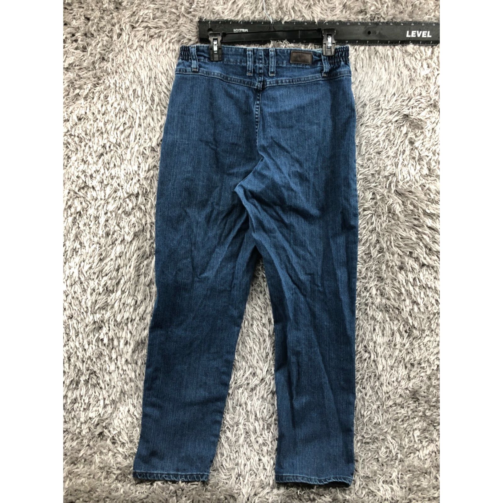 Lee Lee Jeans Size 12 Womens Regular Taper Blue 31in Inseam Stretch High Rise Denim Fashion Modern Classic Weekend Comfort Size 34" / US 12 / IT 48 - 5 Thumbnail