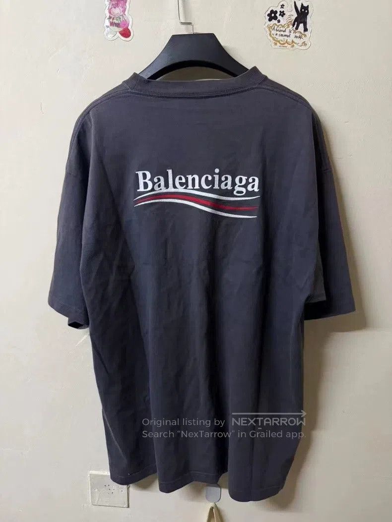 Balenciaga Balenciaga Smoke gray Coca-Cola wave embroidery logo short Size US M / EU 48-50 / 2 - 2 Thumbnail