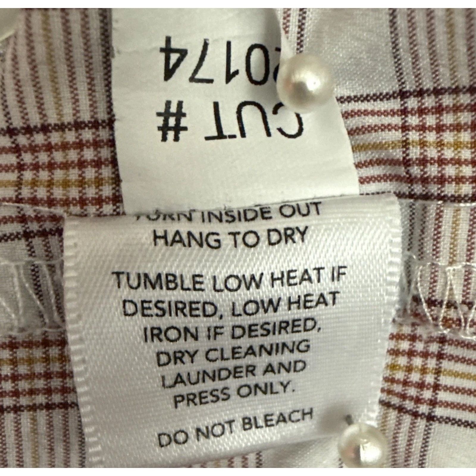 Mizzen+Main Mizzen Main Leeward Dress Shirt Mens XXL Burgundy Check Trim Size US XXL / EU 58 / 5 - 7 Thumbnail