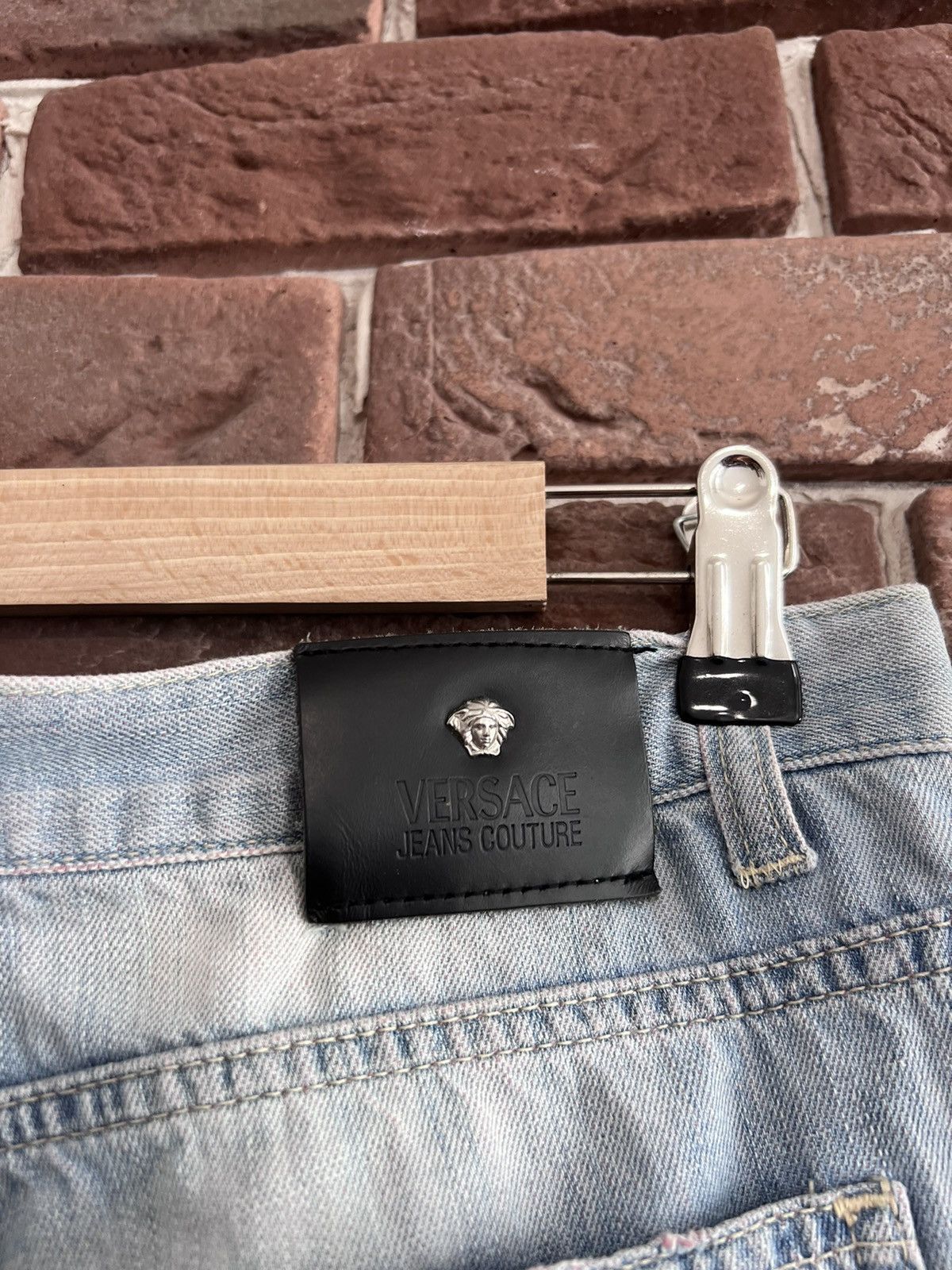 Versace Versace Jeans Couture Vintage Y2k Denim Pans Hype Washed Size US 38 / EU 54 - 4 Thumbnail